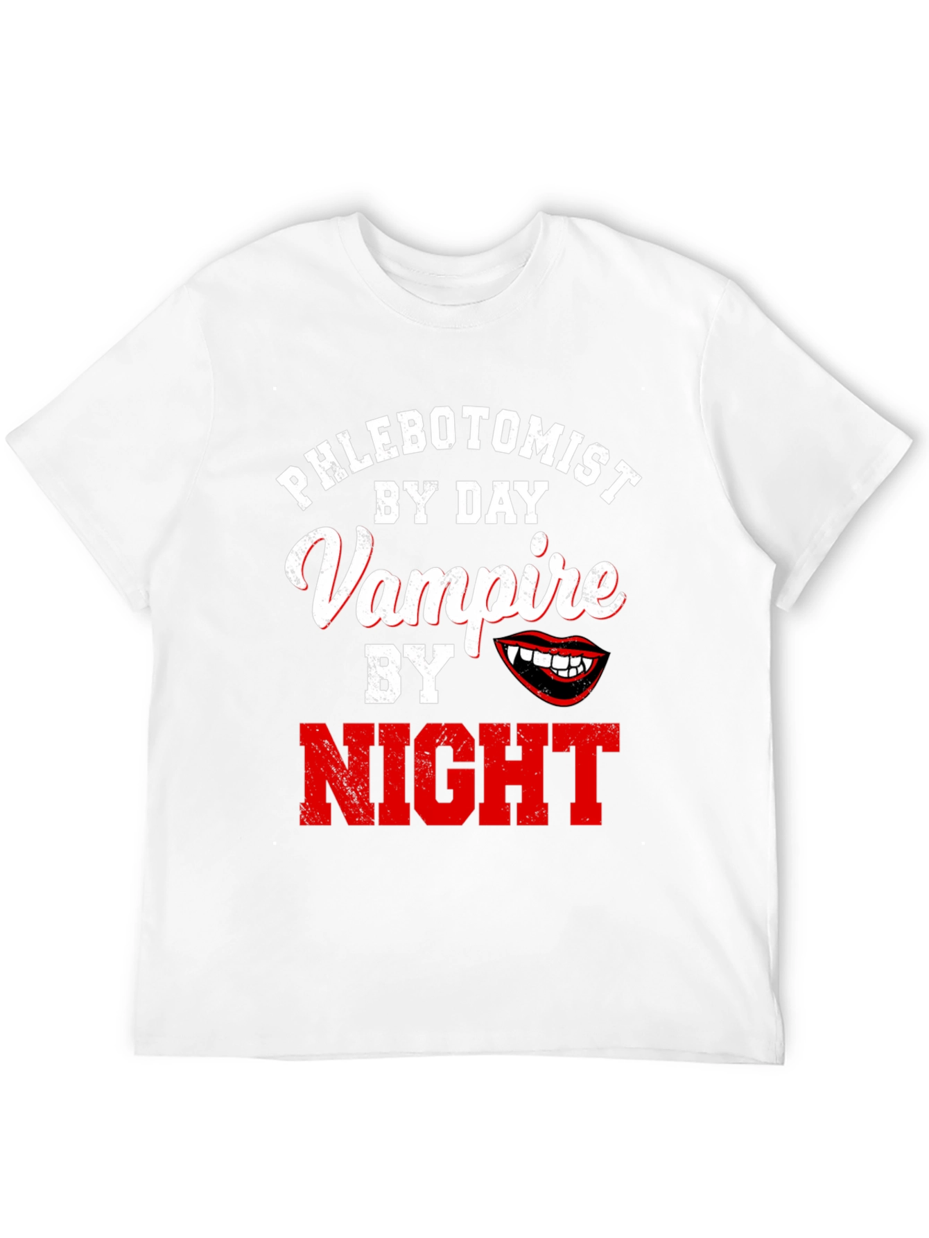 Phlebotomist By Day Vampire By Night Black T-Shirt