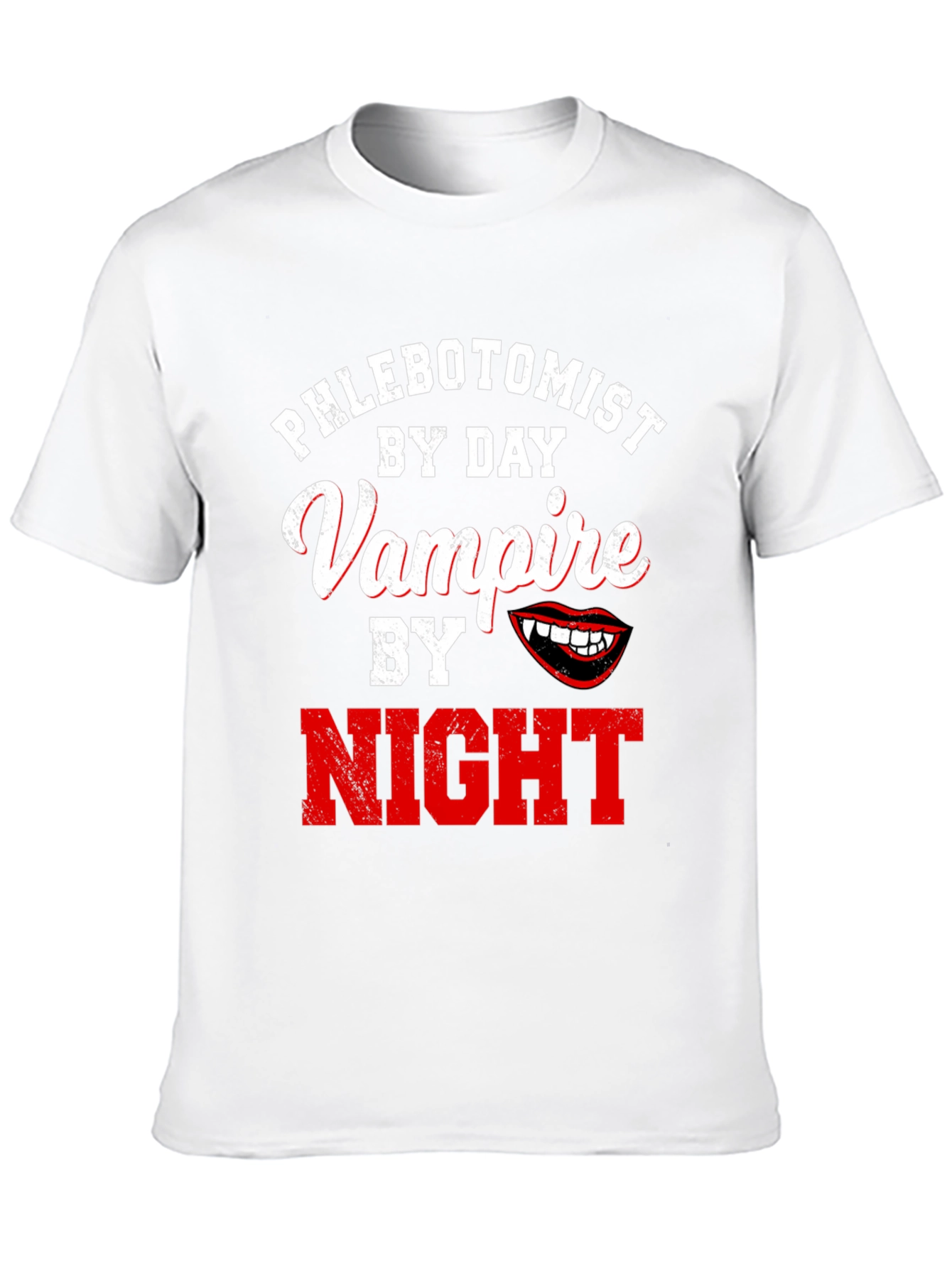 Phlebotomist By Day Vampire By Night Black T-Shirt