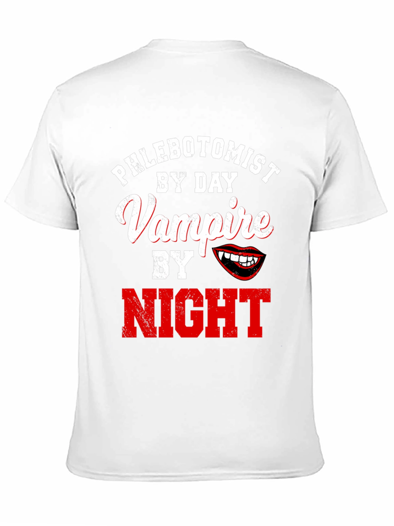 Phlebotomist By Day Vampire By Night Black T-Shirt