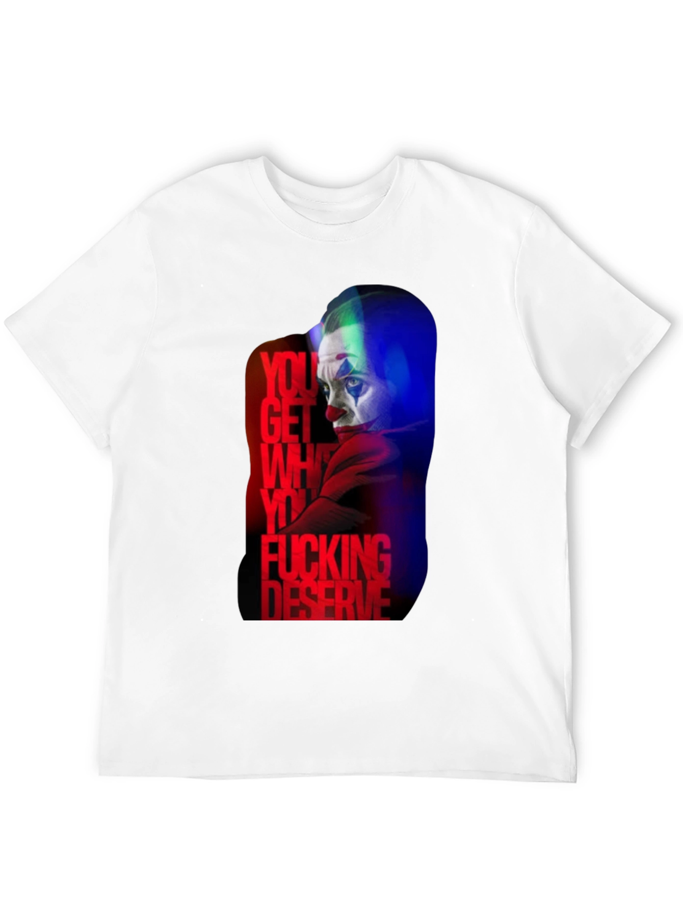 Joker Deserve Graphic Print Black T-Shirt