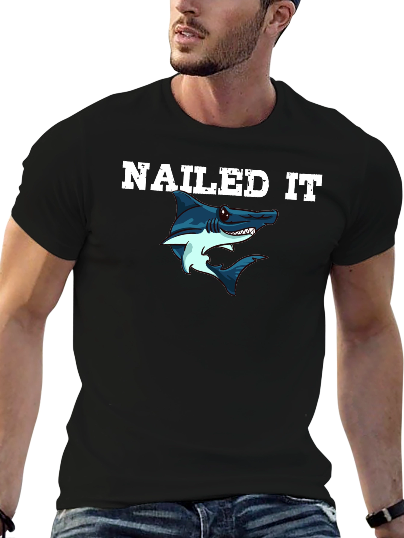 Nailed It Shark Graphic Tee
