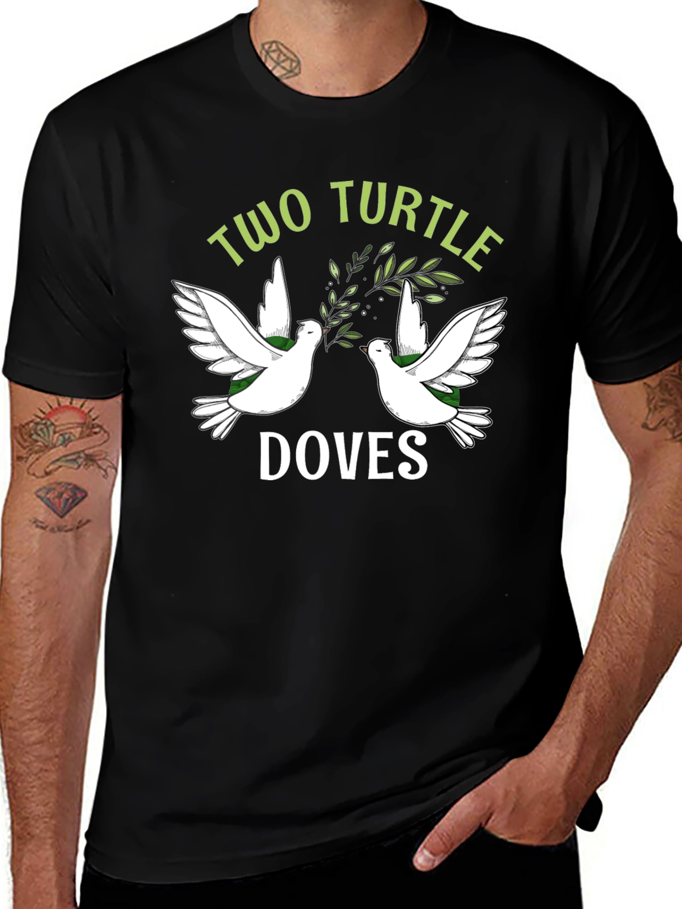 Two Turtle Doves Graphic T-Shirt