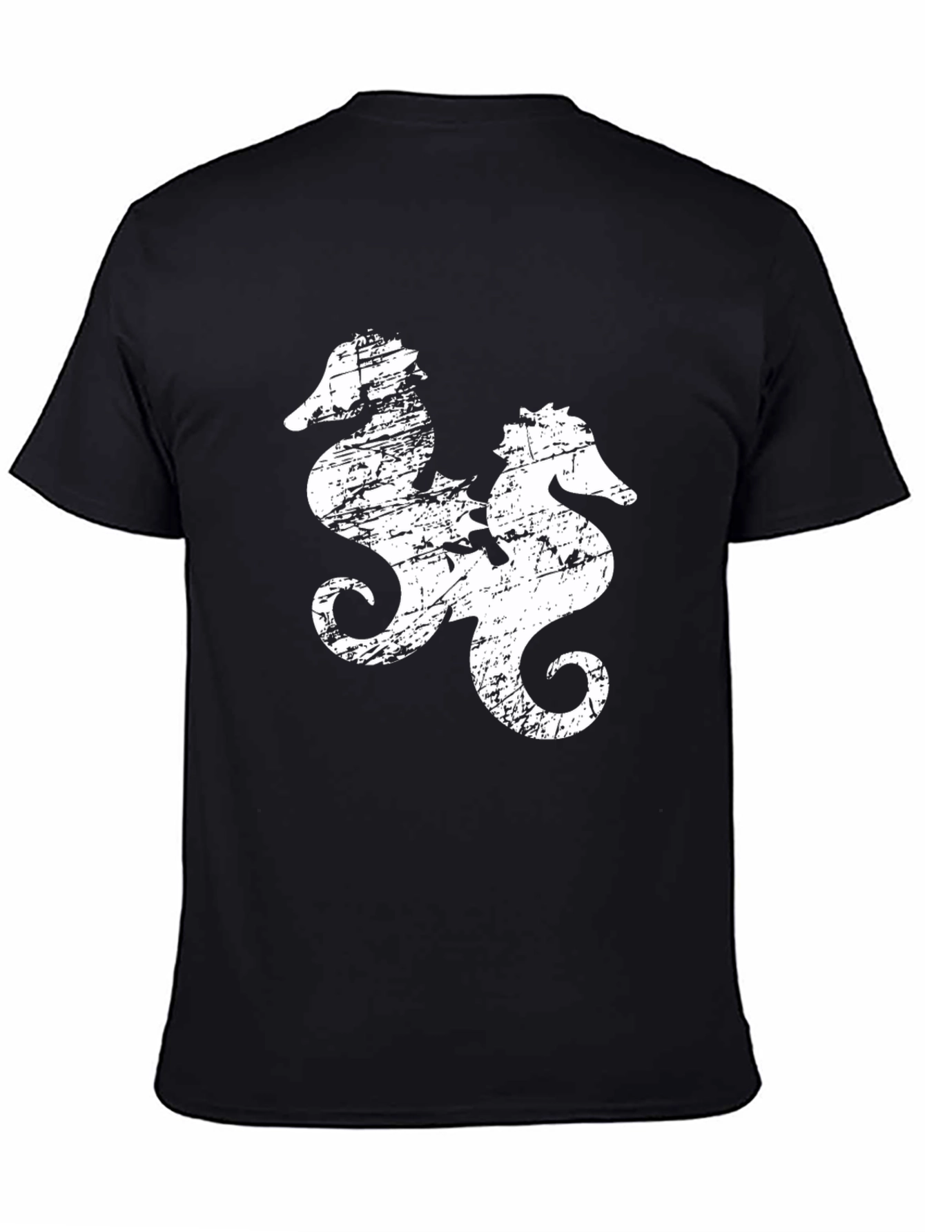 Distressed Seahorse Graphic Tee