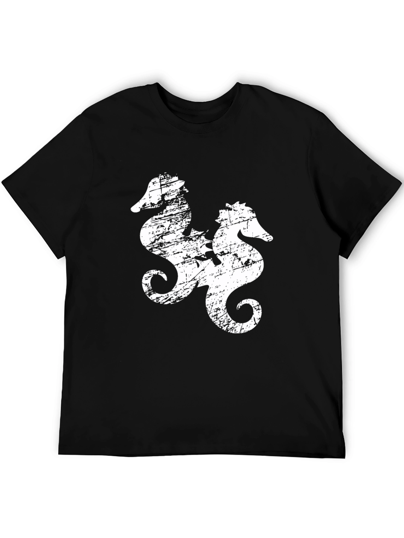 Distressed Seahorse Graphic Tee