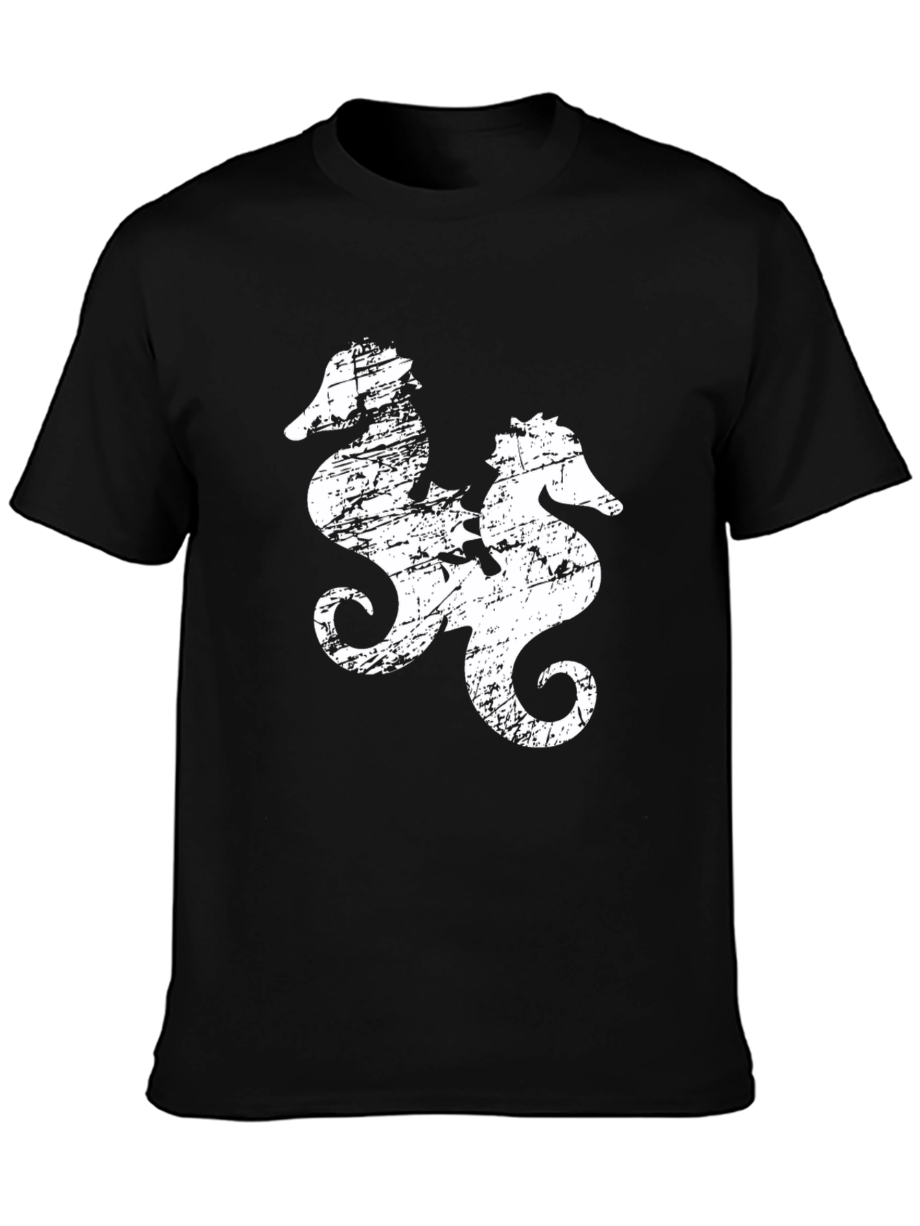 Distressed Seahorse Graphic Tee
