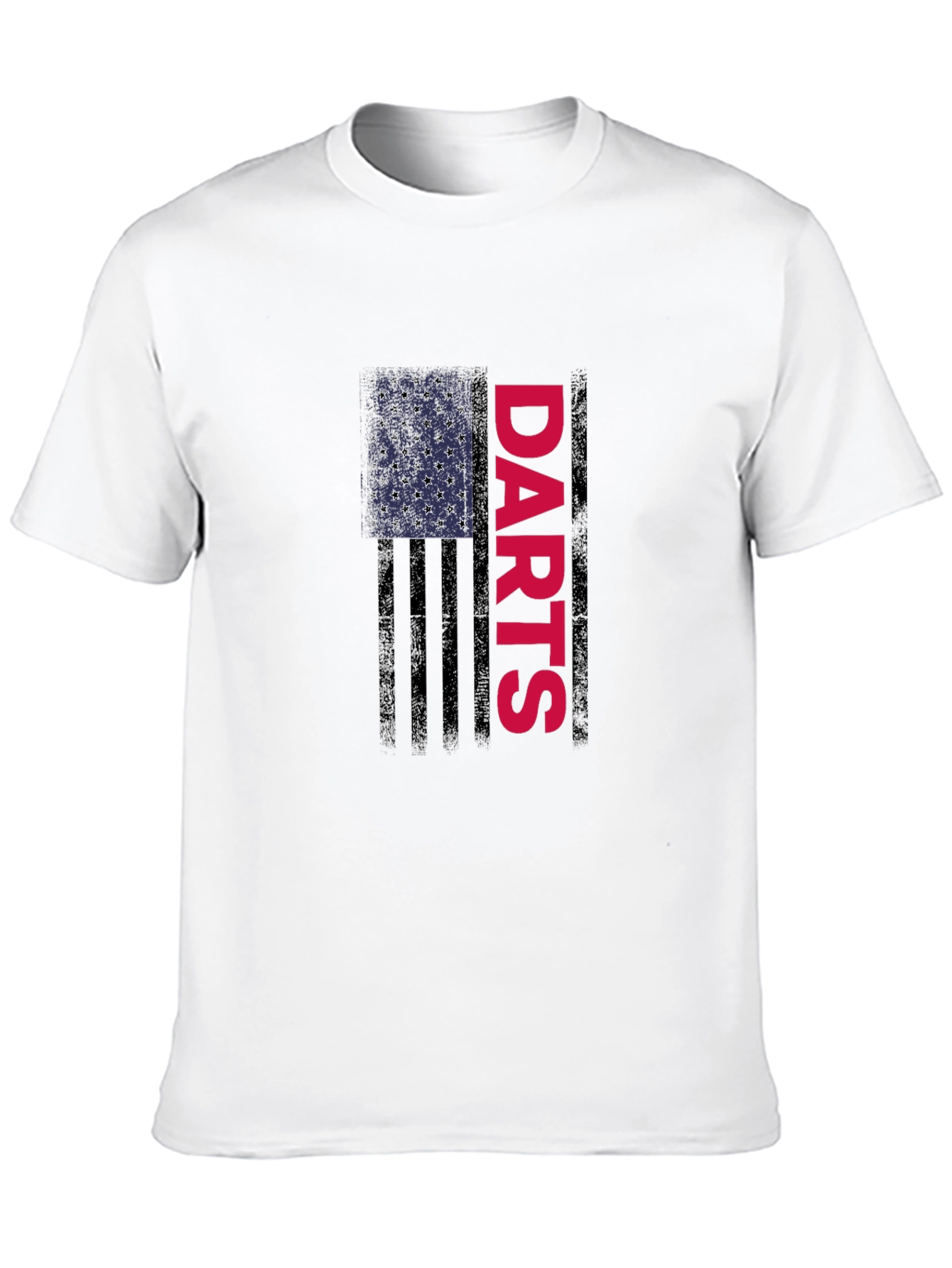 Darts American Flag Graphic T-Shirt - Black