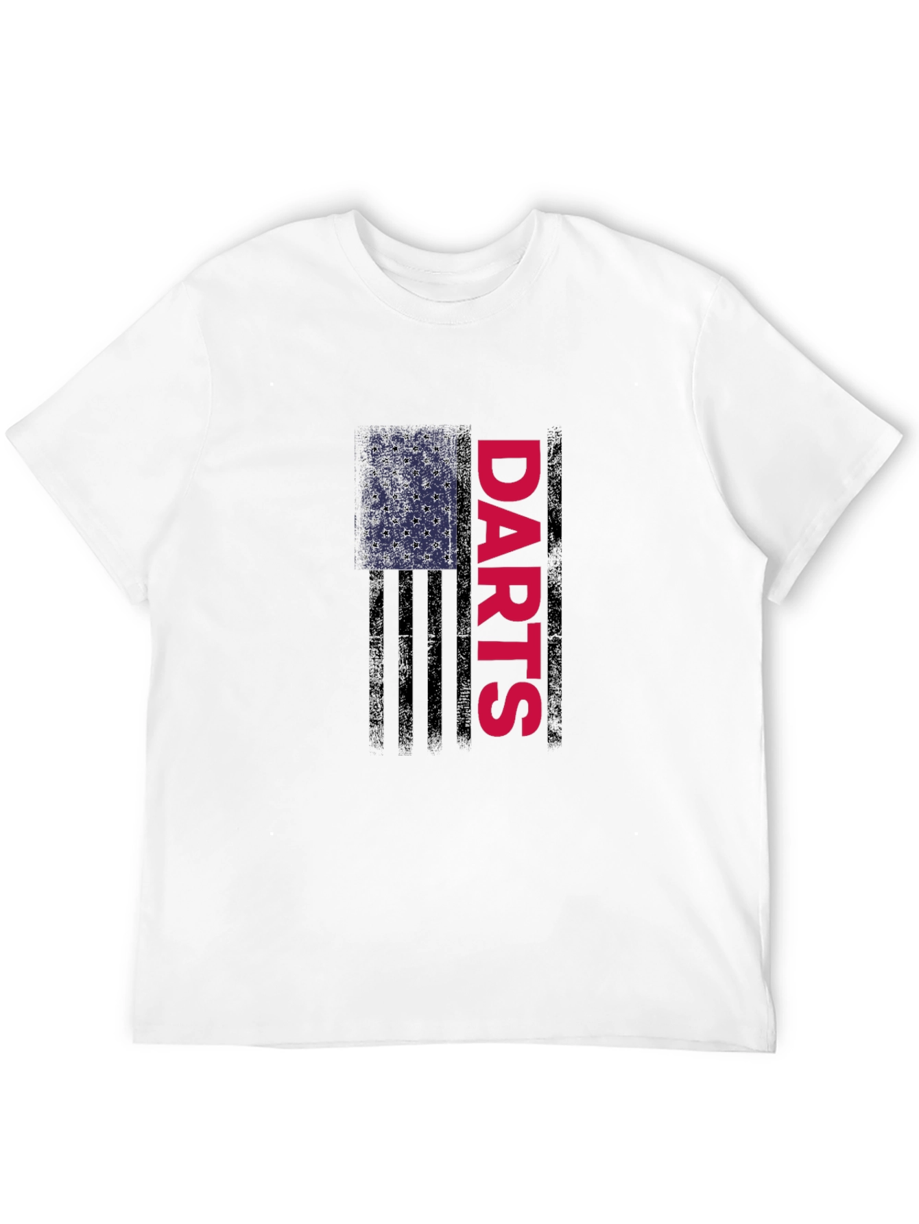 Darts American Flag Graphic T-Shirt - Black