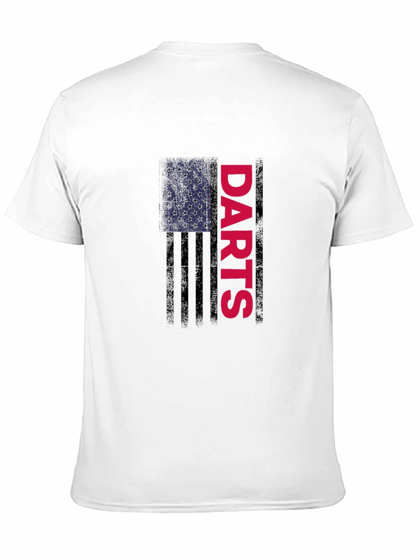 Darts American Flag Graphic T-Shirt - Black