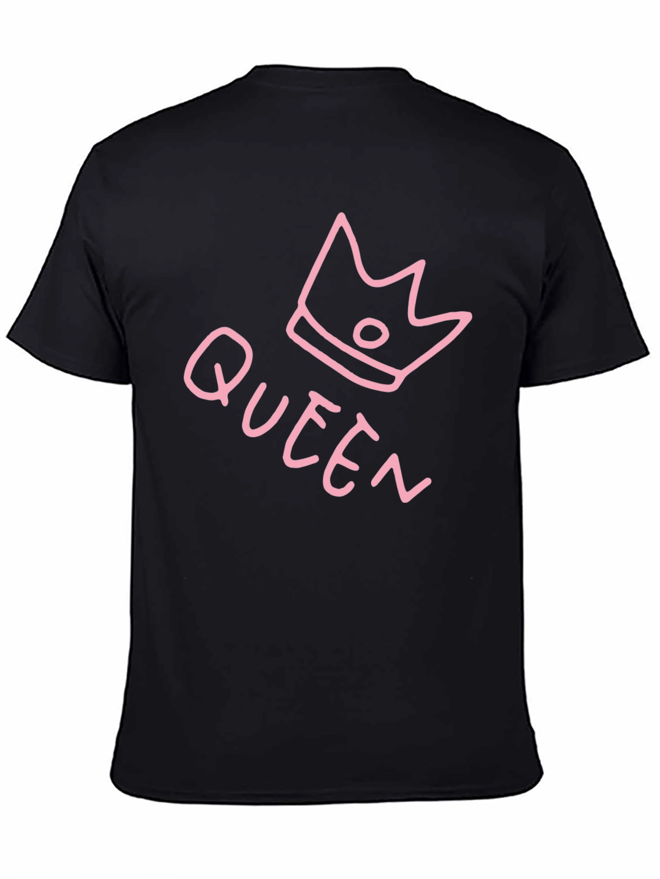 Queen Crown Graphic Tee - Black