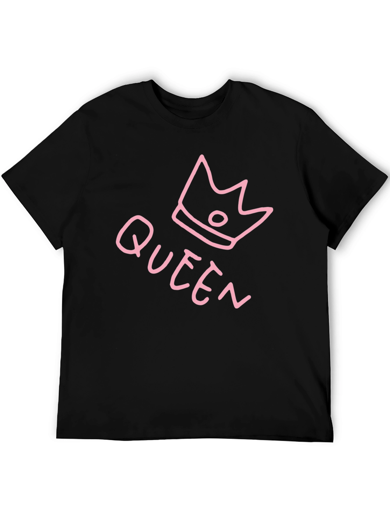 Queen Crown Graphic Tee - Black
