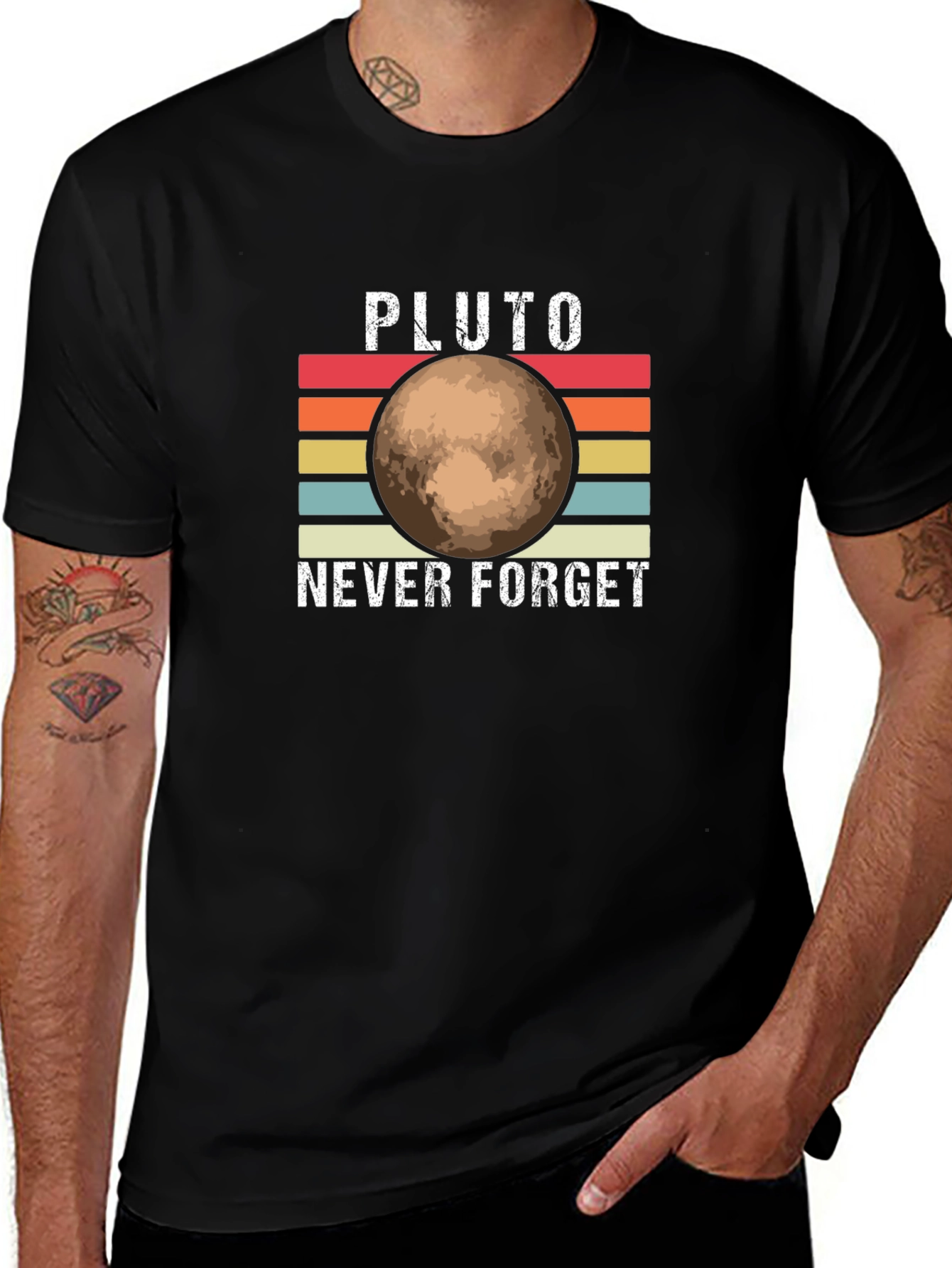 Pluto Never Forget Graphic Tee