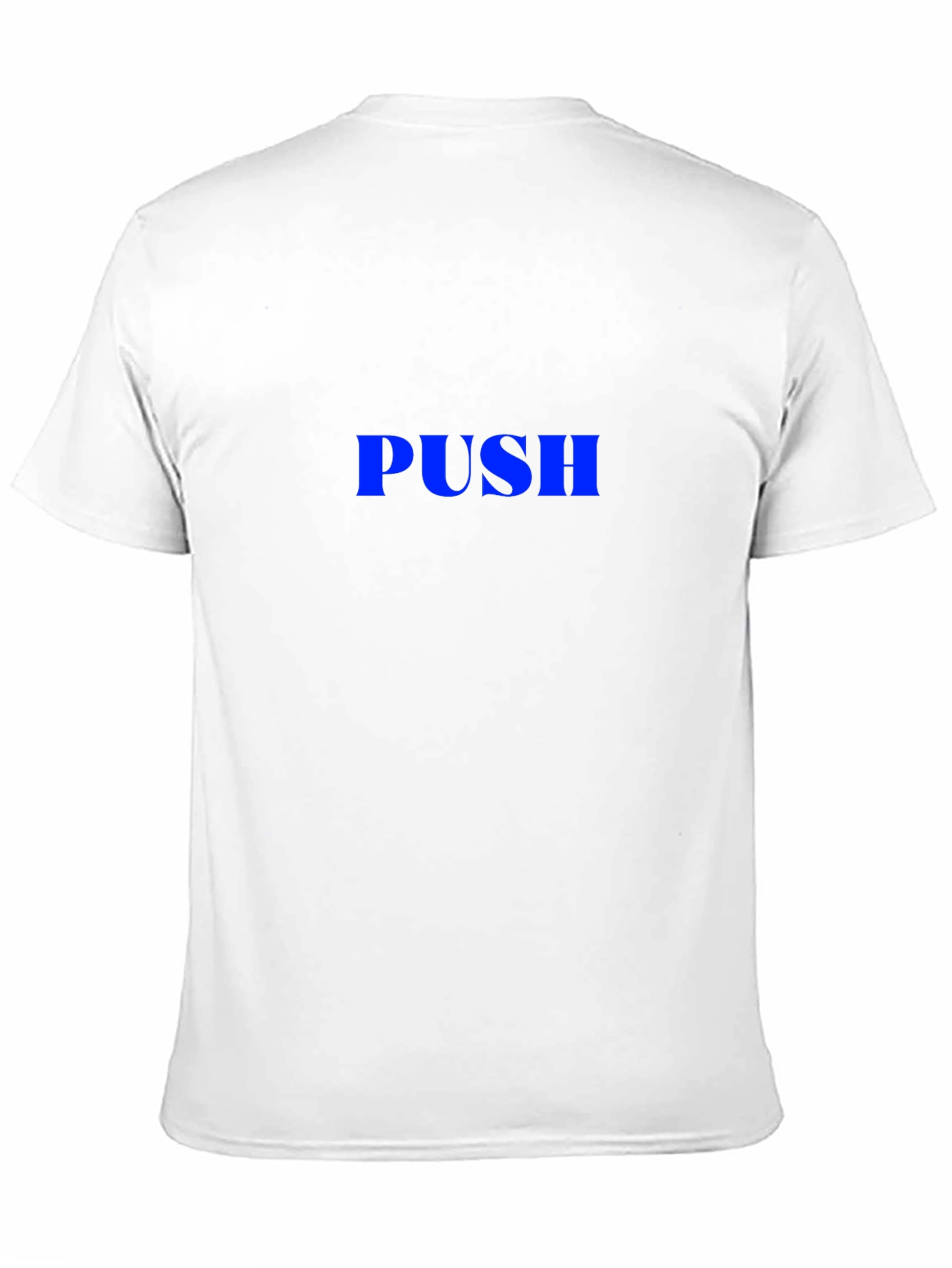PUSH Graphic Tee - Black Cotton Blend Casual Wear
