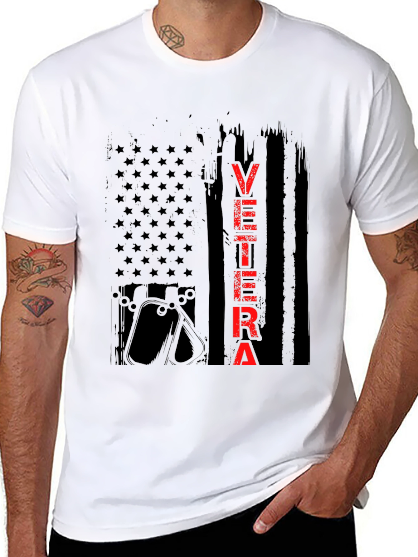 Veteran Flag T-Shirt - Patriotic Graphic Tee
