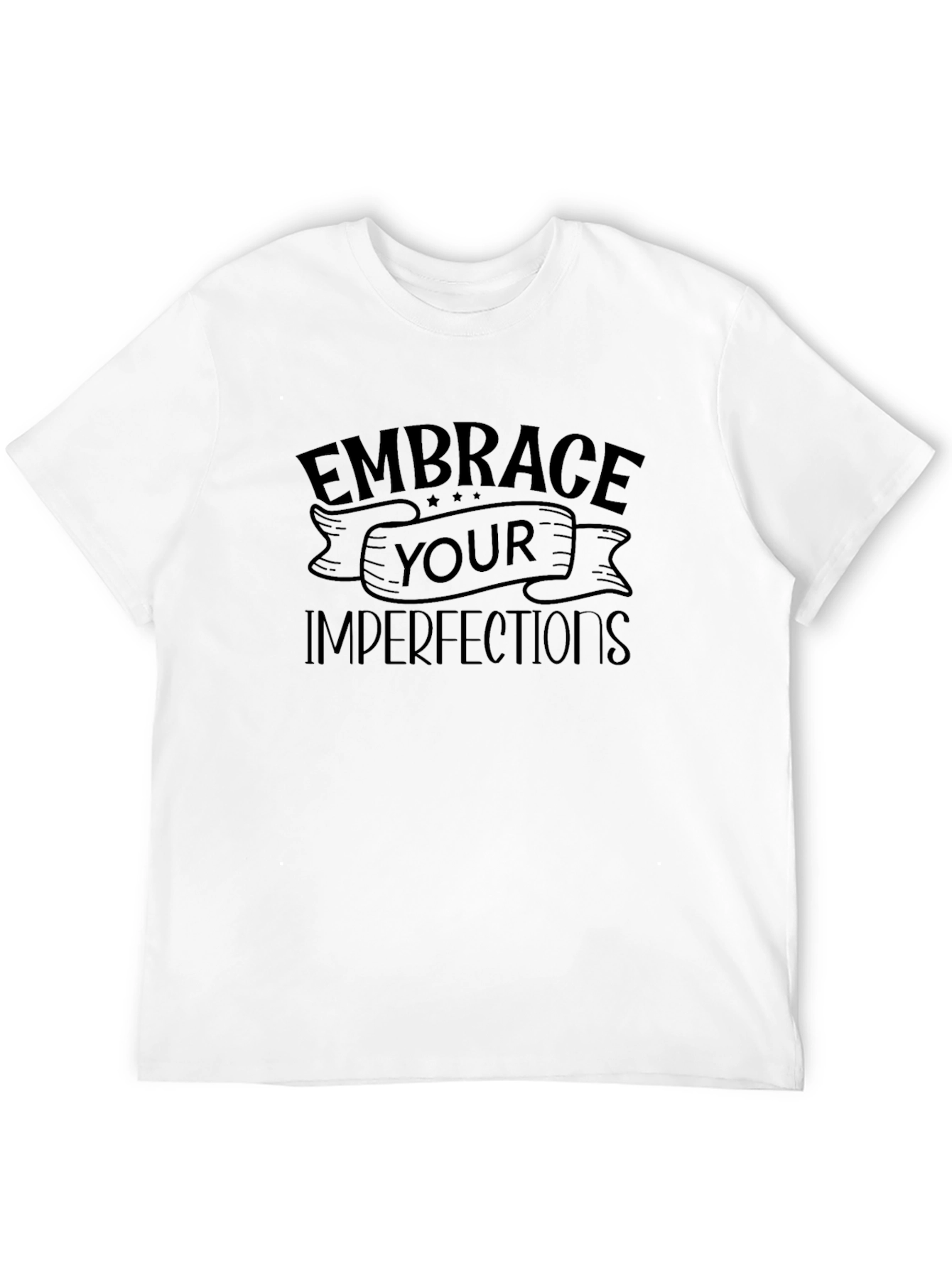 Embrace Your Imperfections Graphic Tee - Black
