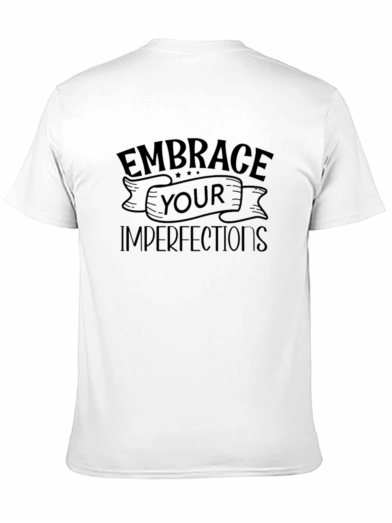 Embrace Your Imperfections Graphic Tee - Black