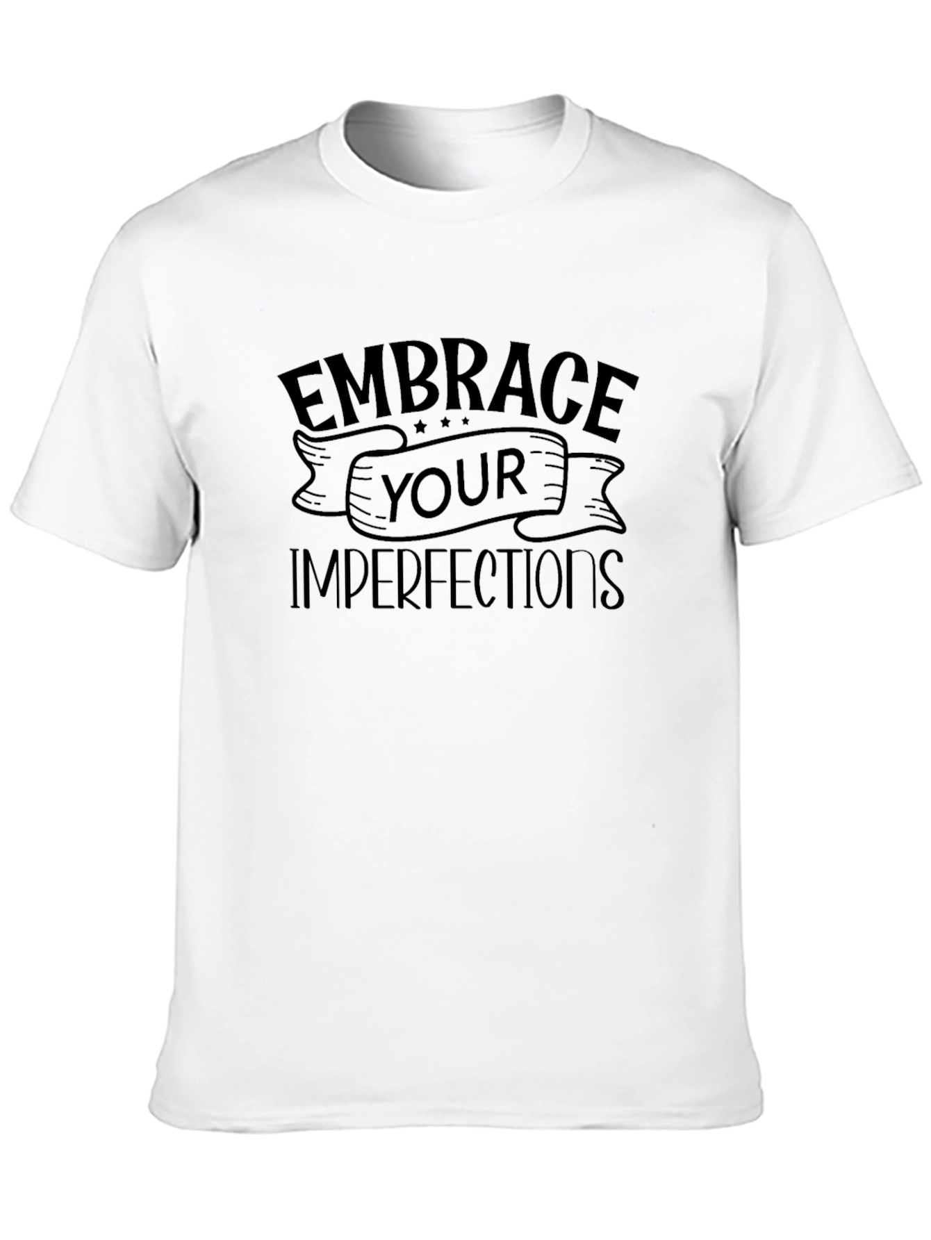 Embrace Your Imperfections Graphic Tee - Black