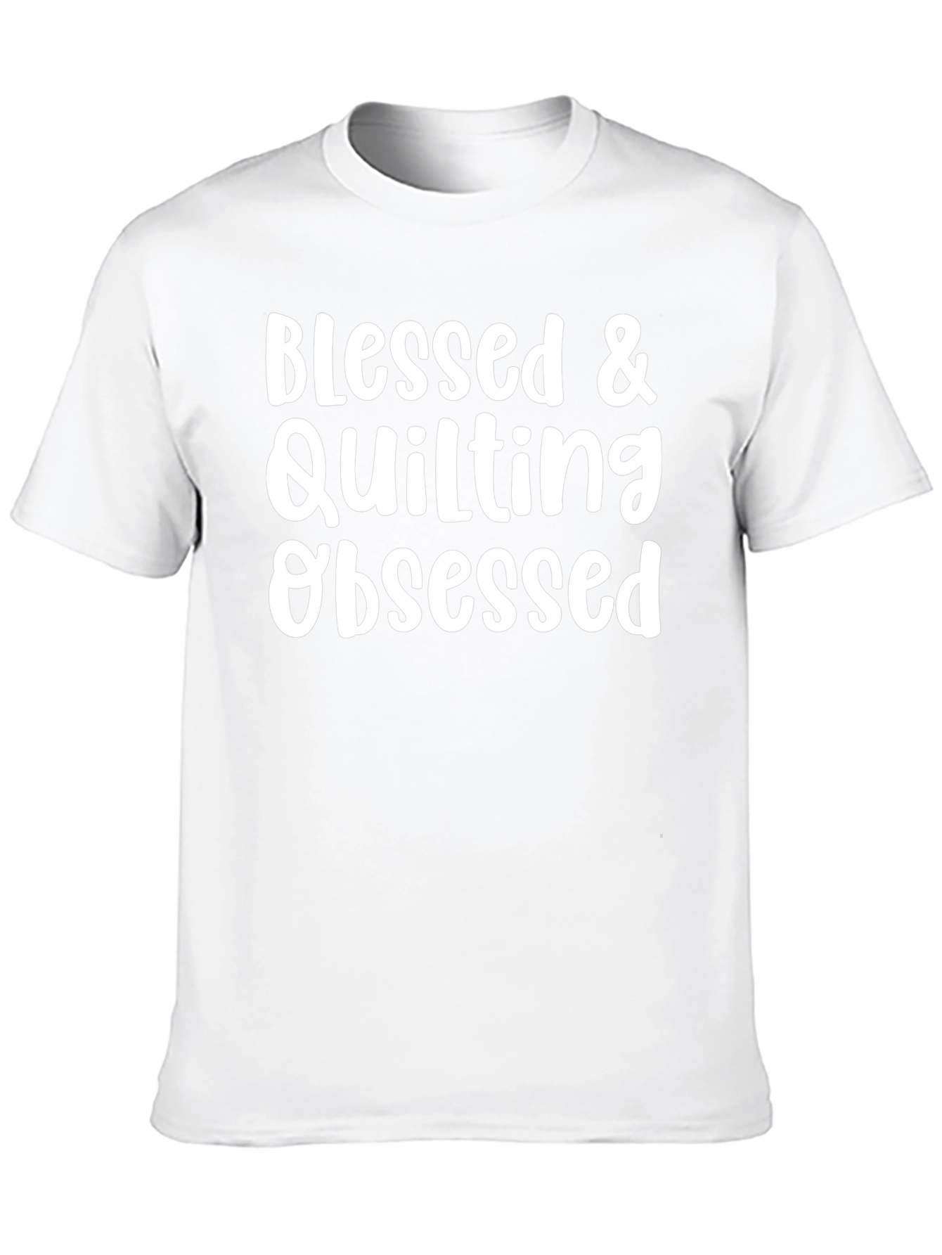 Blessed & Quilting Obsessed Black T-Shirt