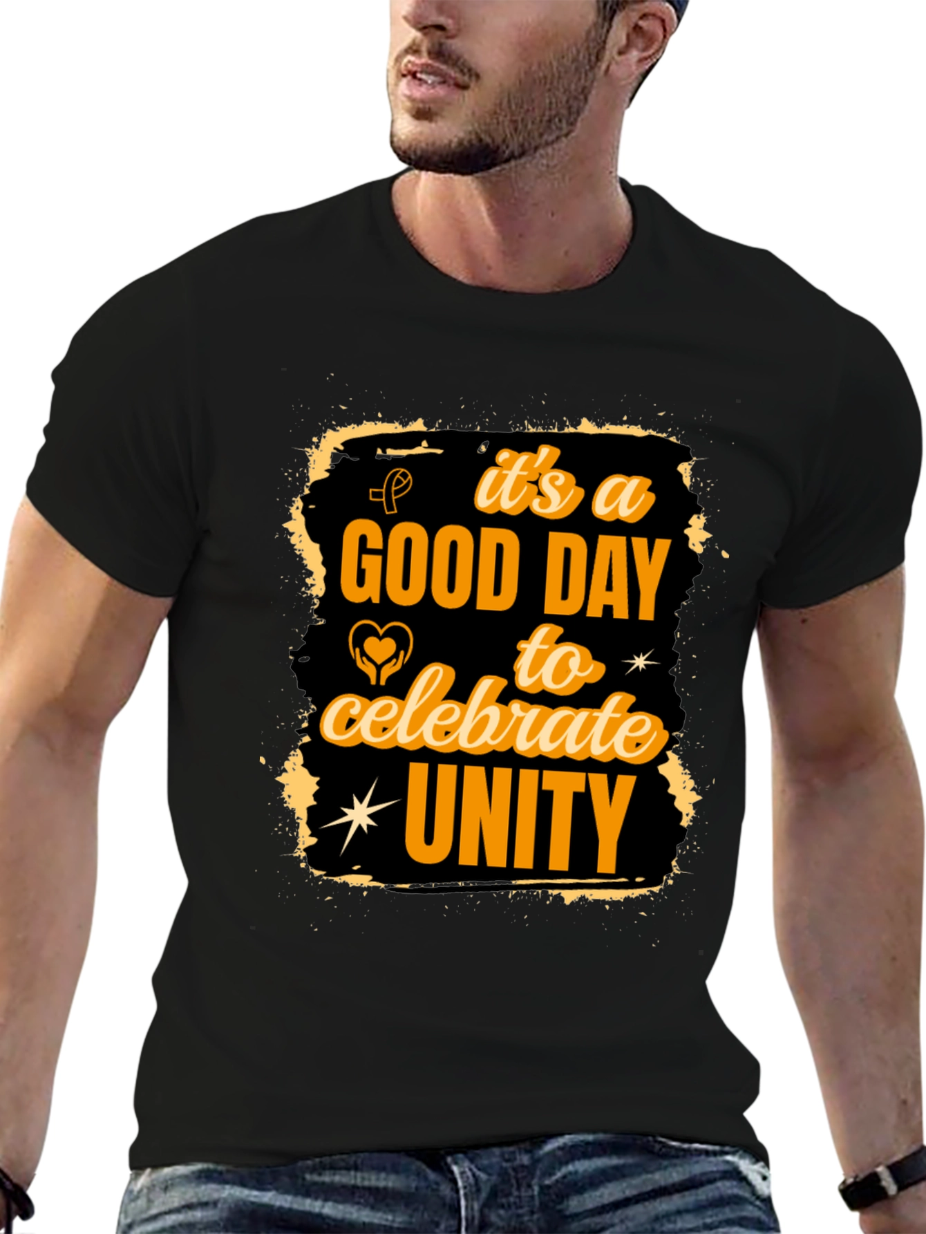 Unity Celebration Graphic Tee - Black