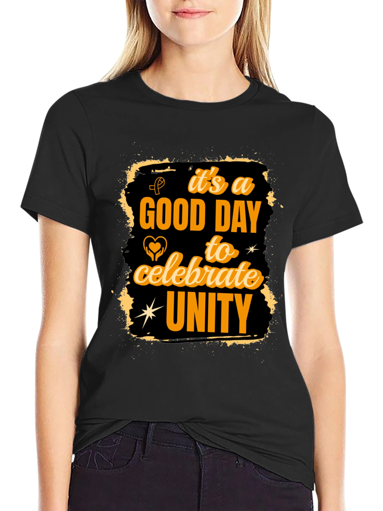 Unity Celebration Graphic Tee - Black
