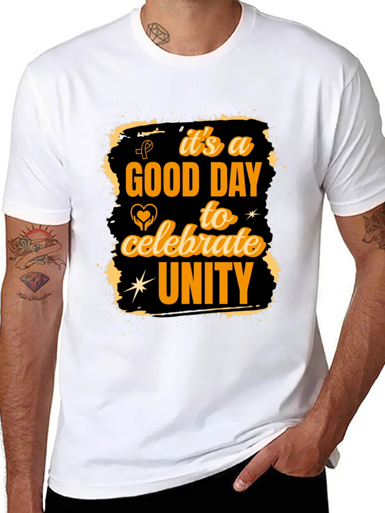 Unity Celebration Graphic Tee - Black