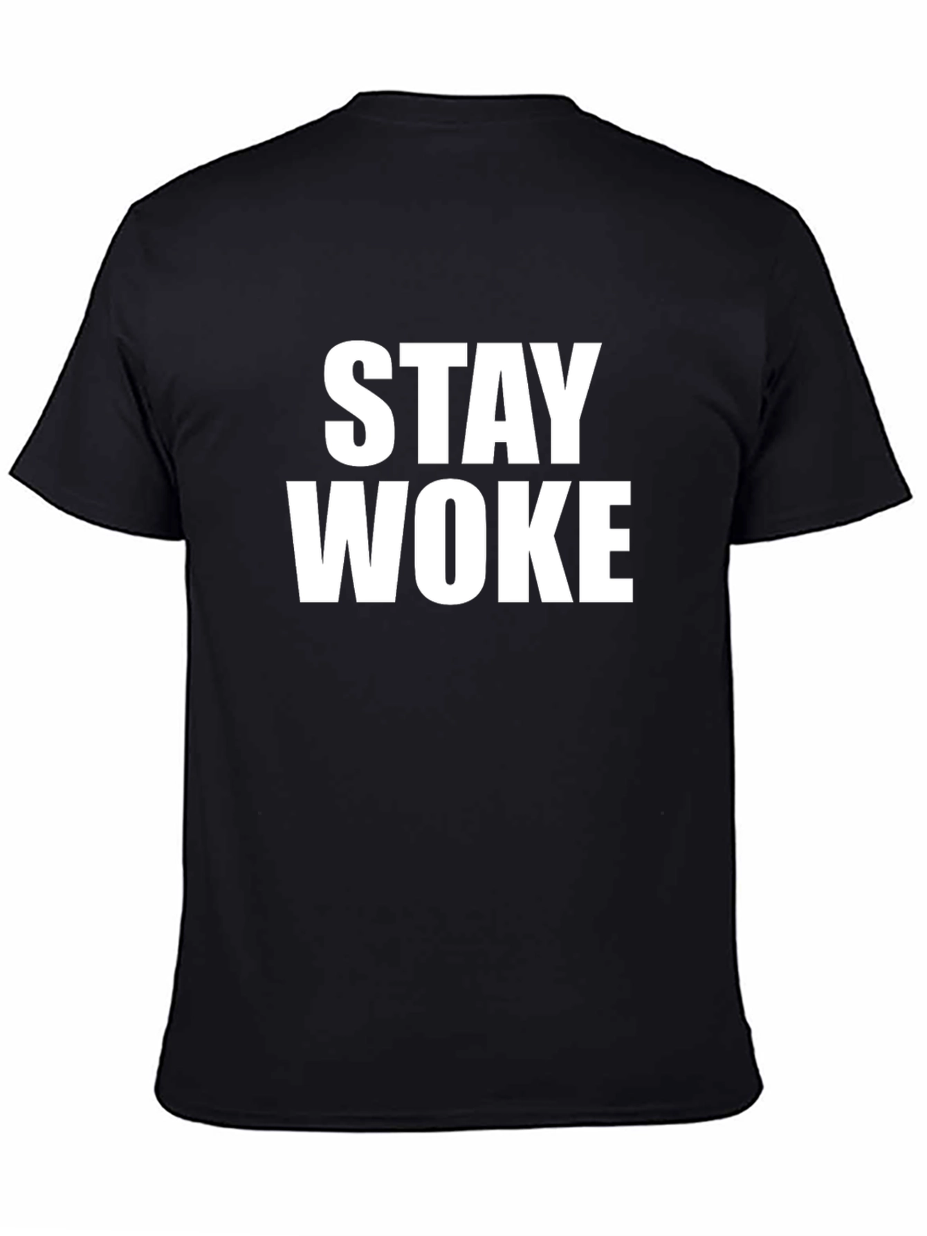 Stay Woke Black Graphic Tee