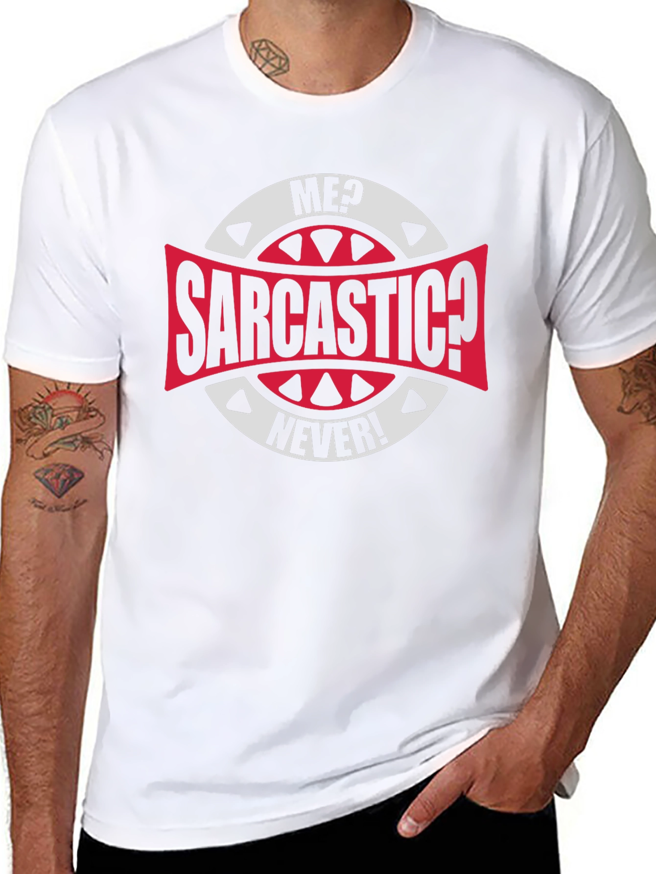 Sarcastic? Never! Graphic Tee