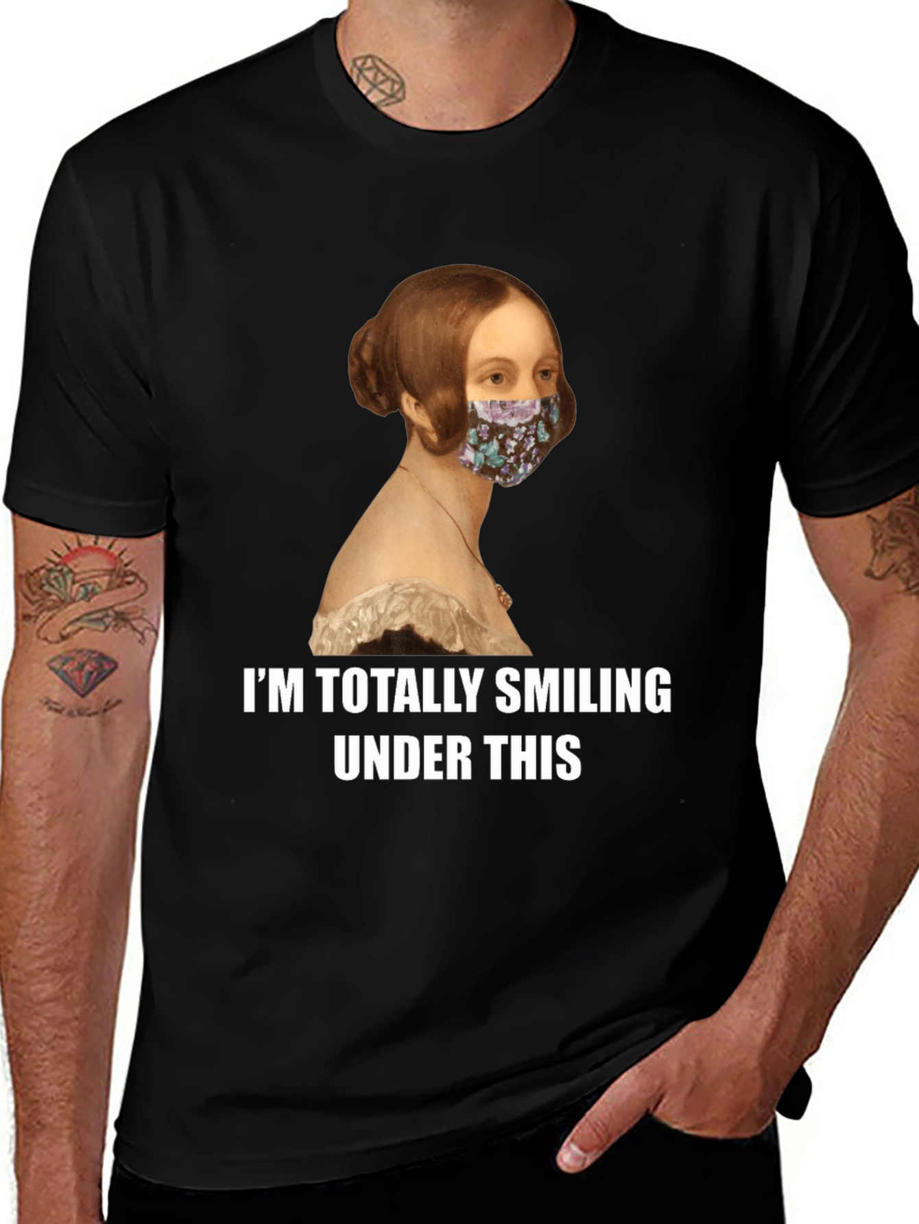 Humorous Face Mask T-Shirt