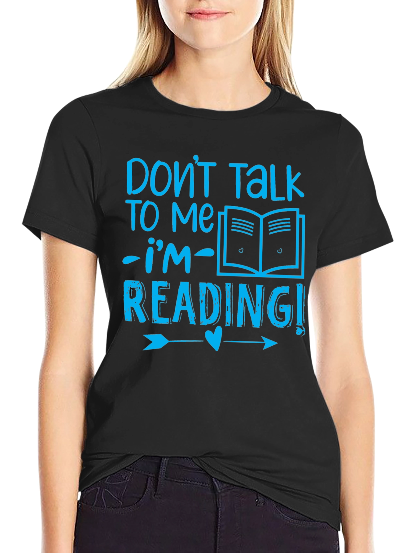 Dont Talk To Me Im Reading Black T-Shirt