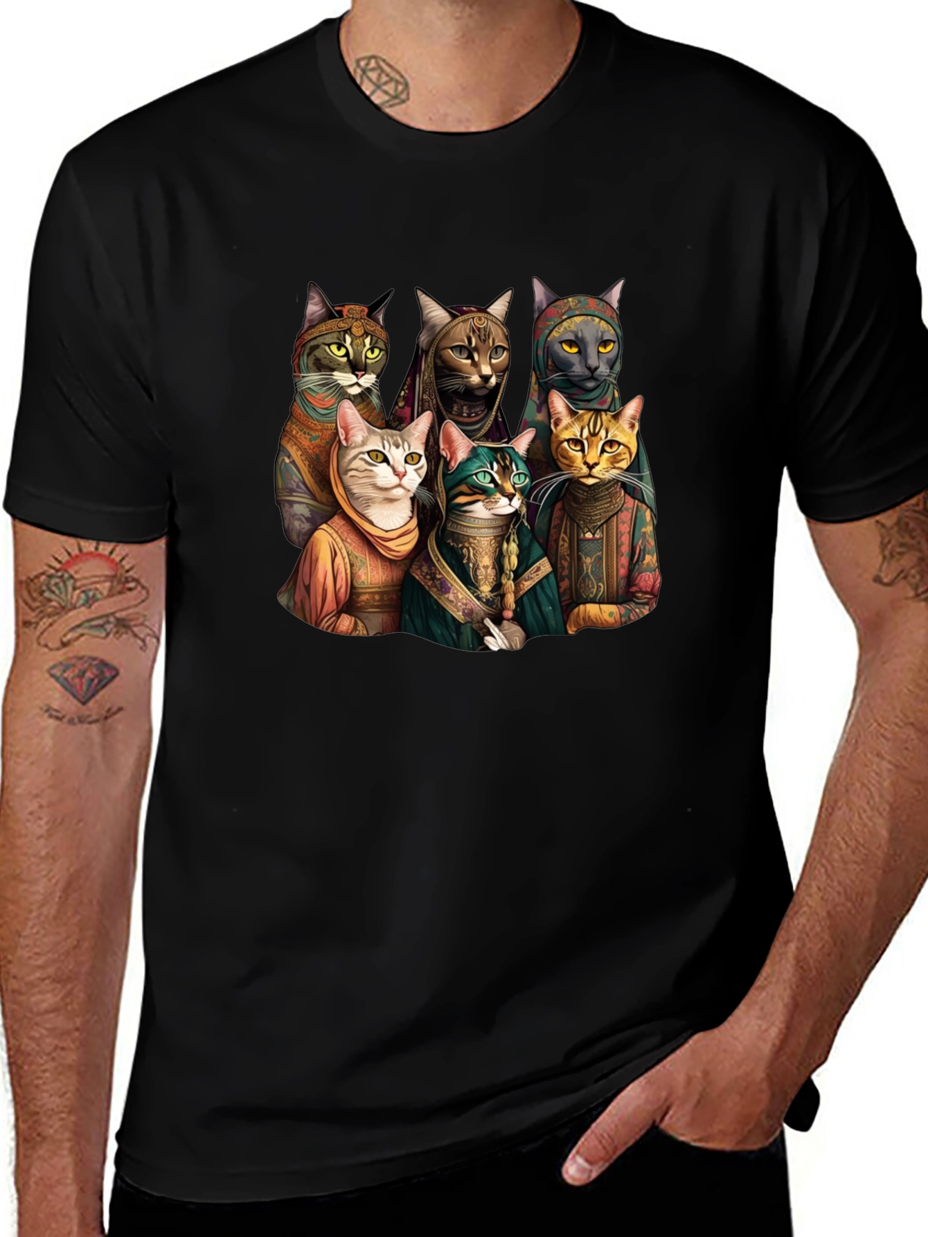 Cats Band Funny Graphic Tee
