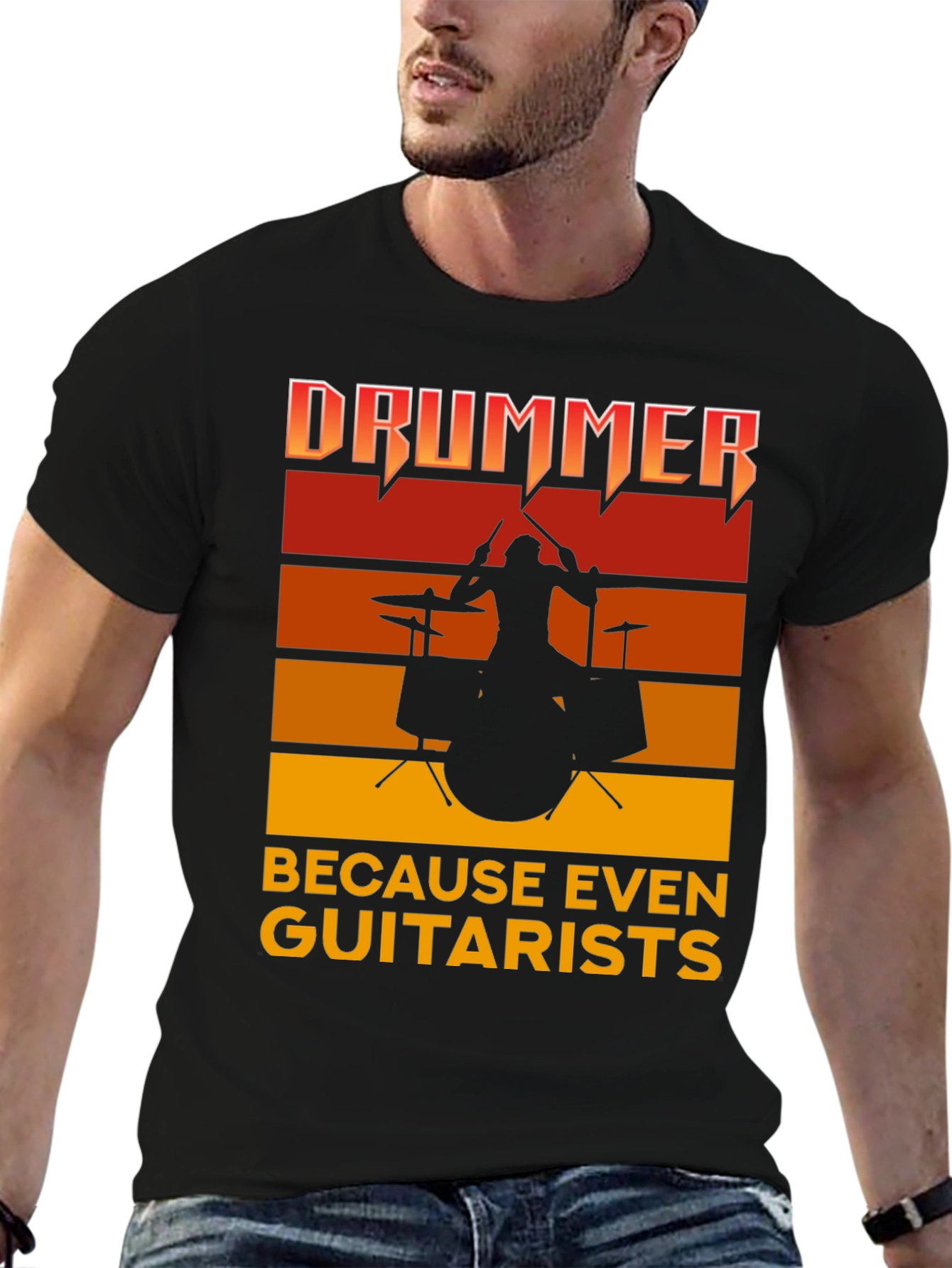 Drummer Because Even Guitarists Funny Band T-Shirt