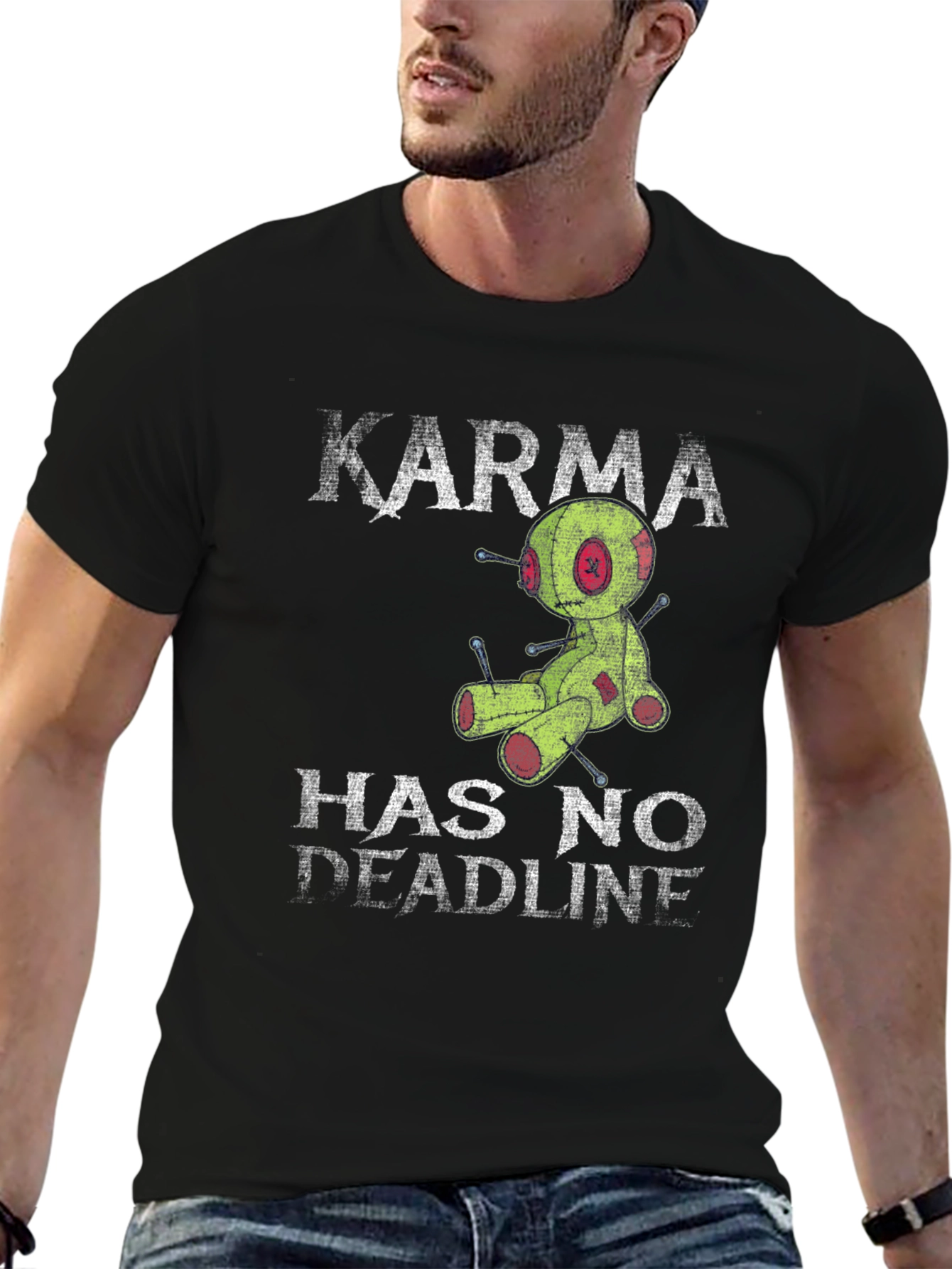Karma Has No Deadline T-Shirt - Voodoo Doll