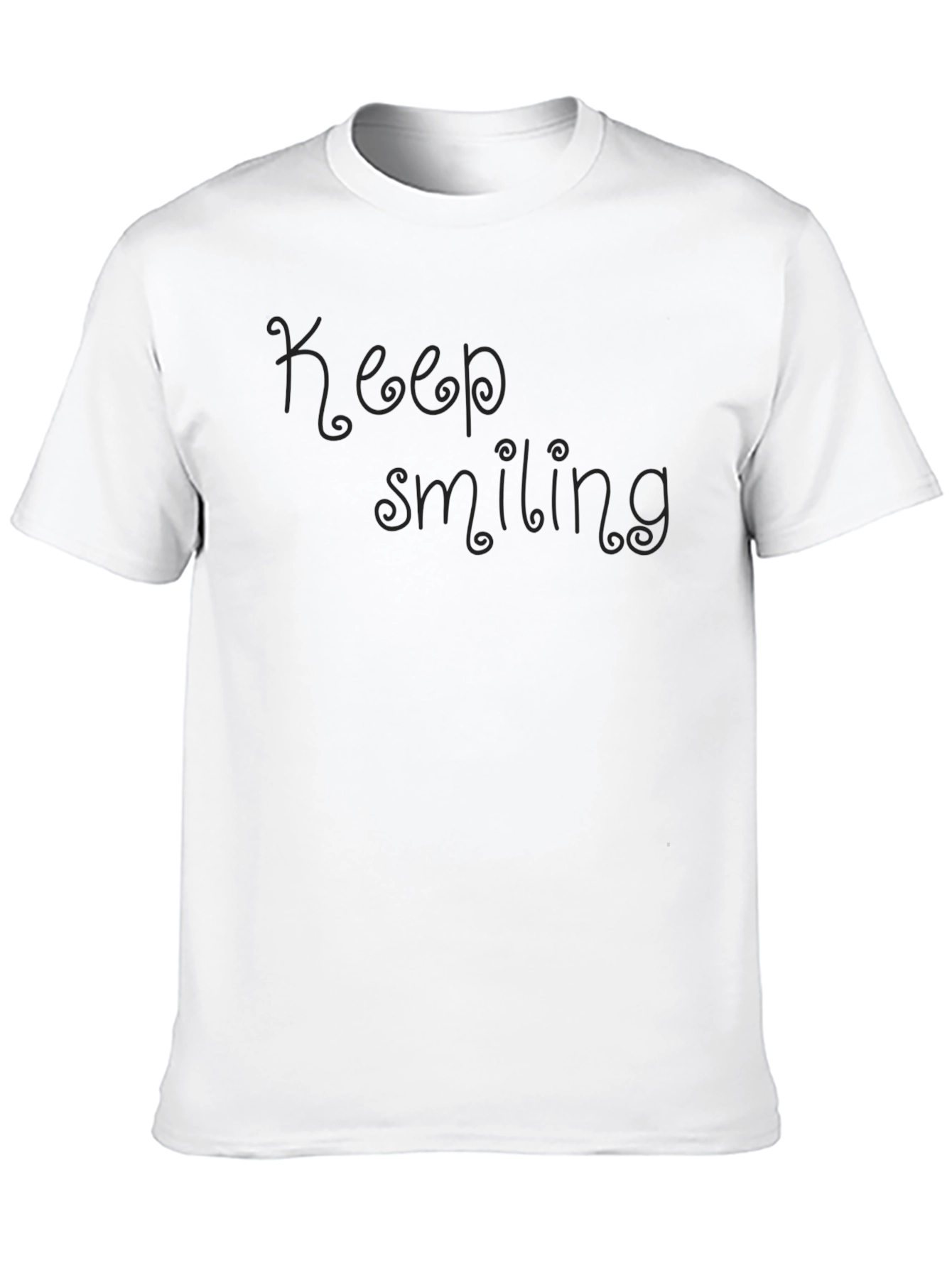 Keep Smiling Black T-Shirt