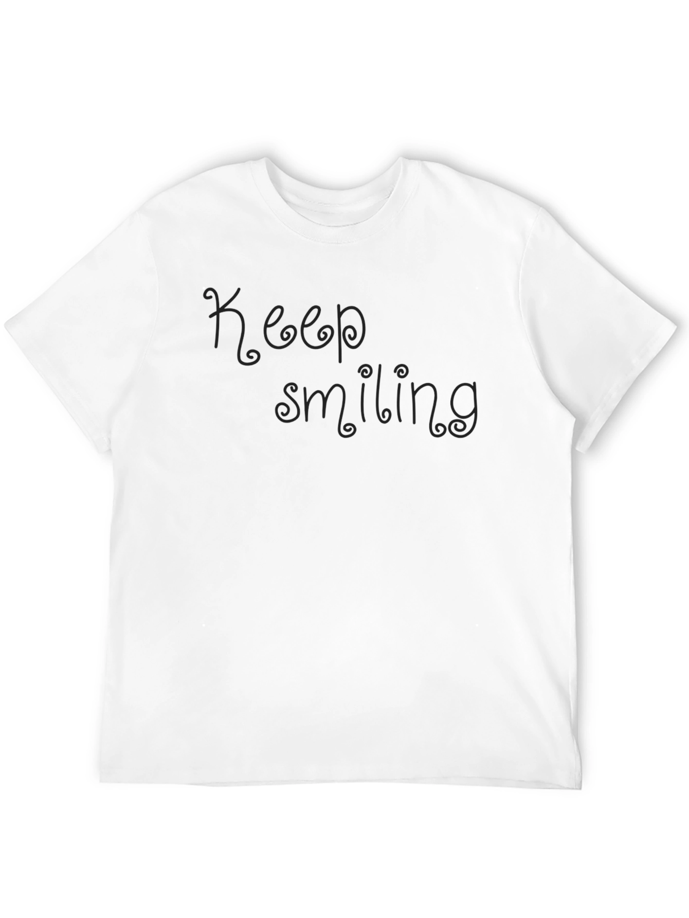 Keep Smiling Black T-Shirt