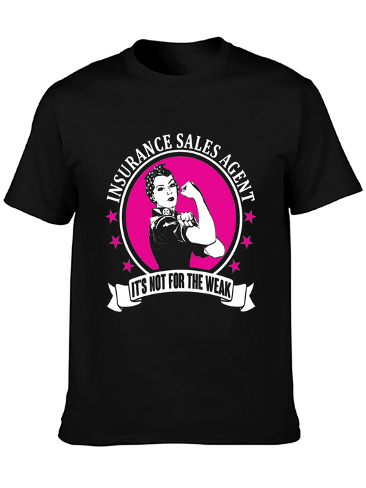 Insurance Sales Agent Strong Woman T-Shirt