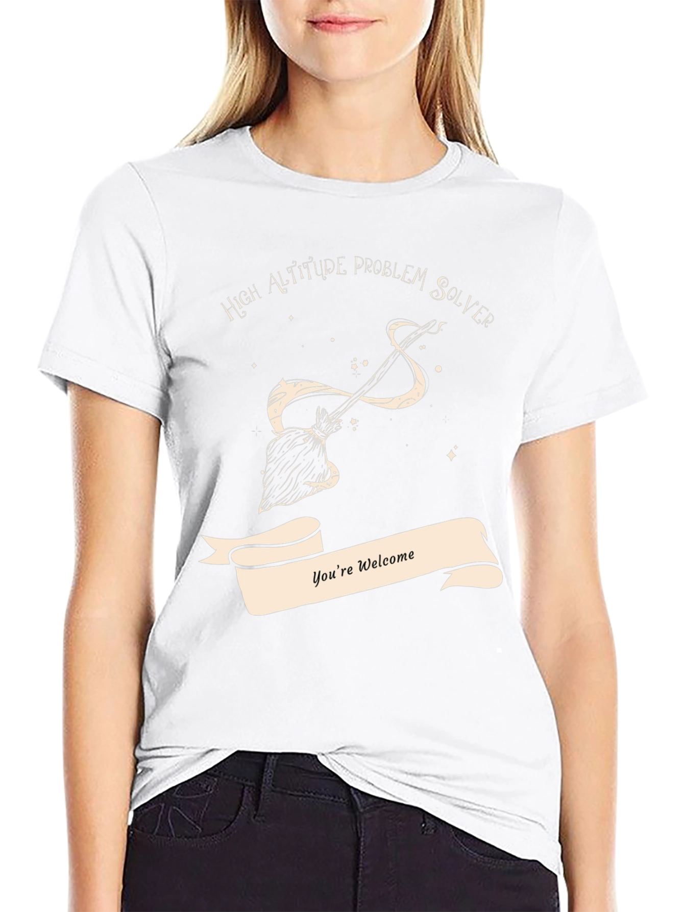 High Altitude Problem Solver Black T-Shirt