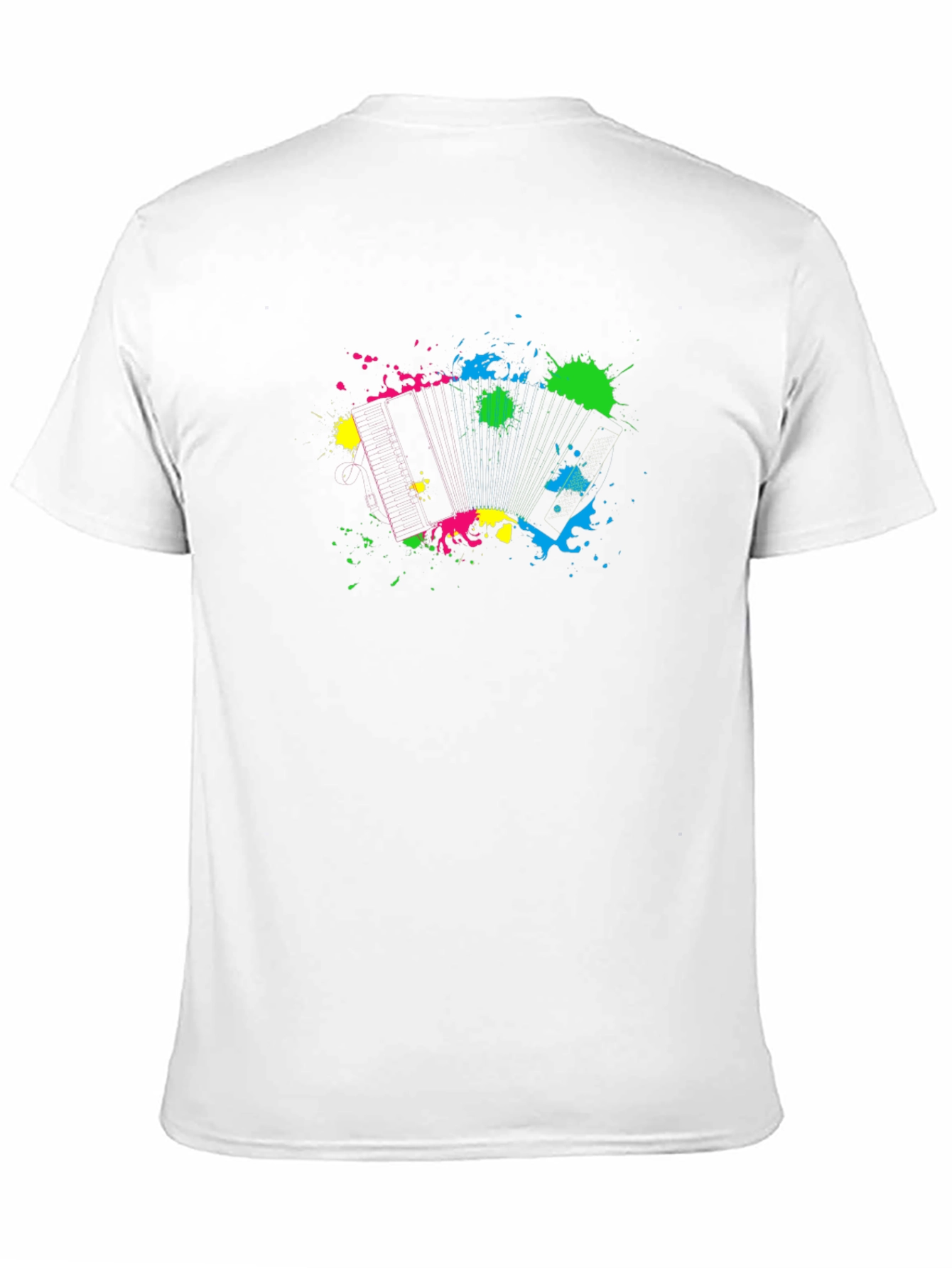 Abstract Splatter Graphic Black T-Shirt