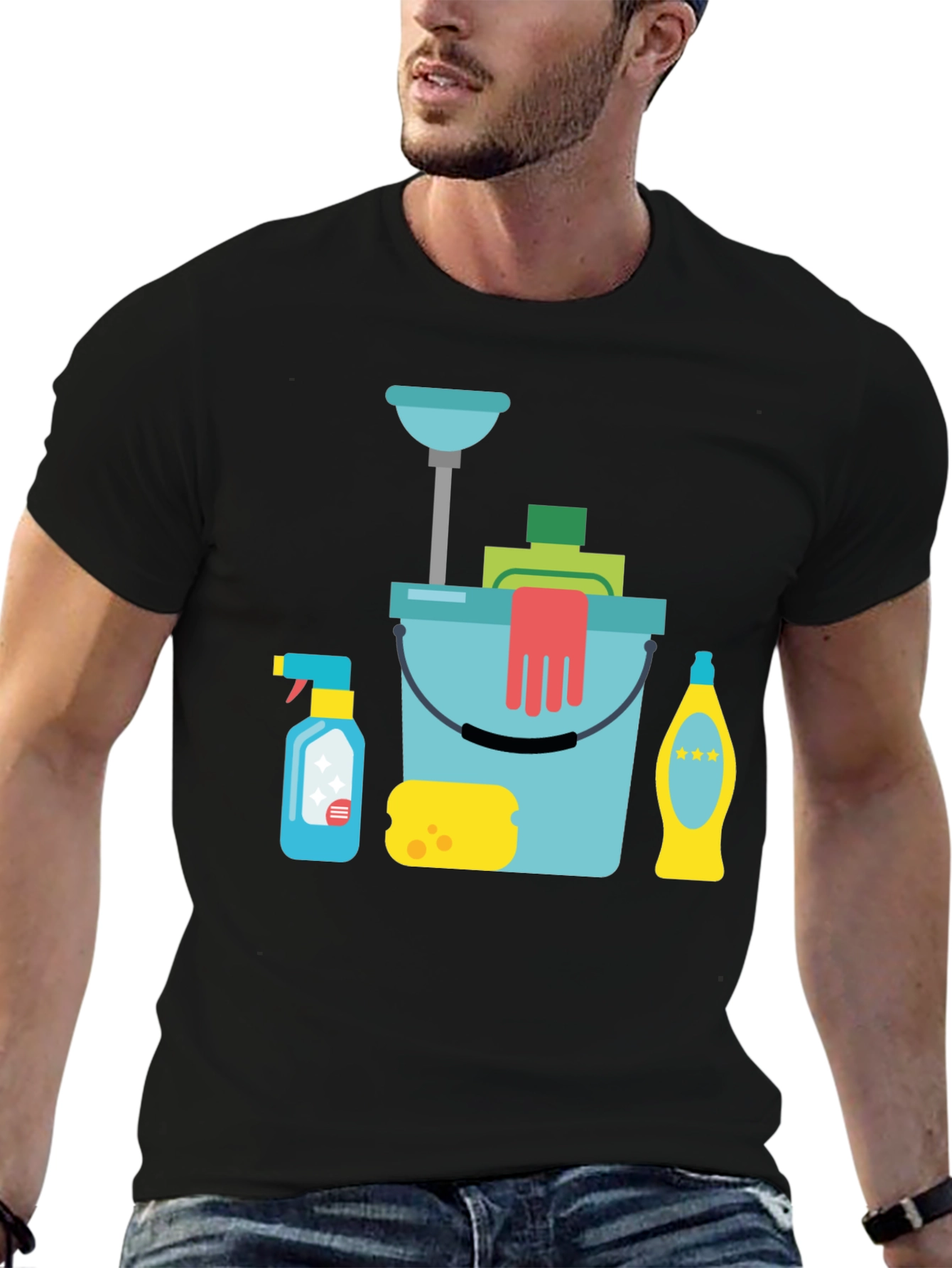 Cleaning Supplies Graphic T-Shirt