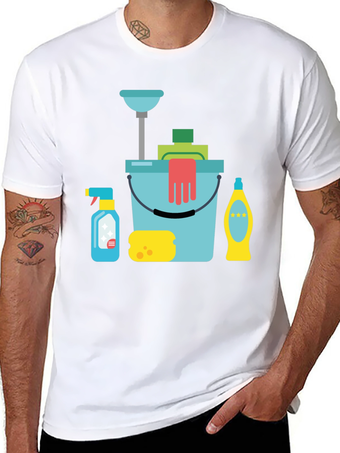 Cleaning Supplies Graphic T-Shirt
