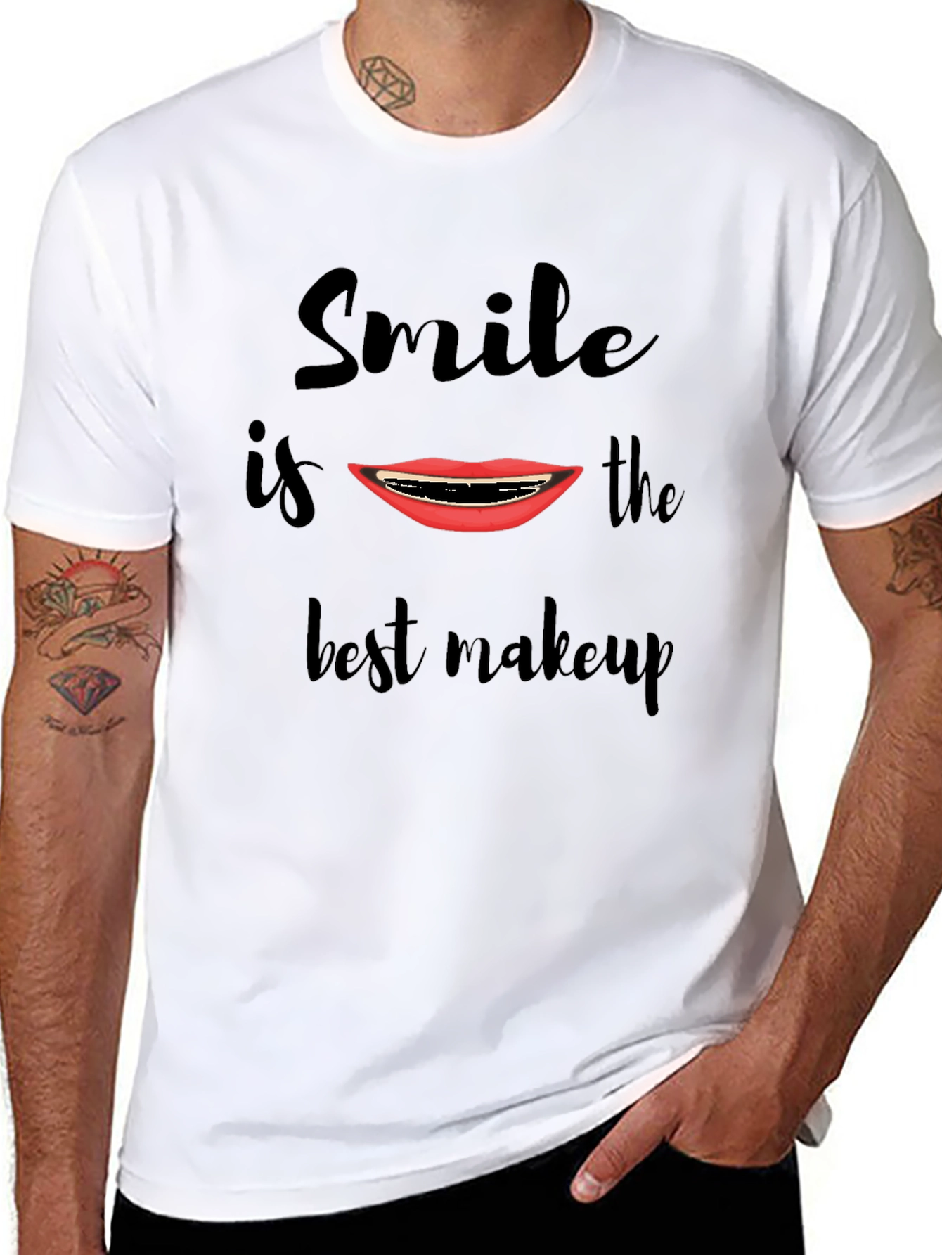 Smile is the Best Makeup T-Shirt