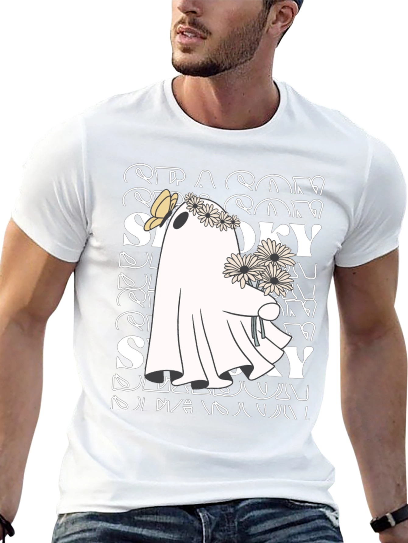 Spooky Season Ghost Graphic Tee