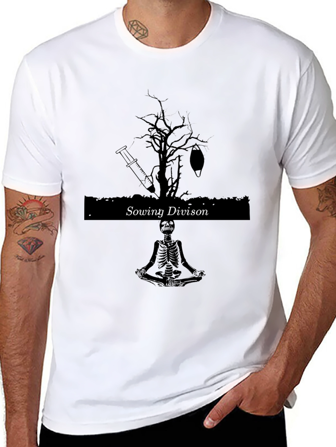Sowing Divison Graphic Tee - Dark Humor