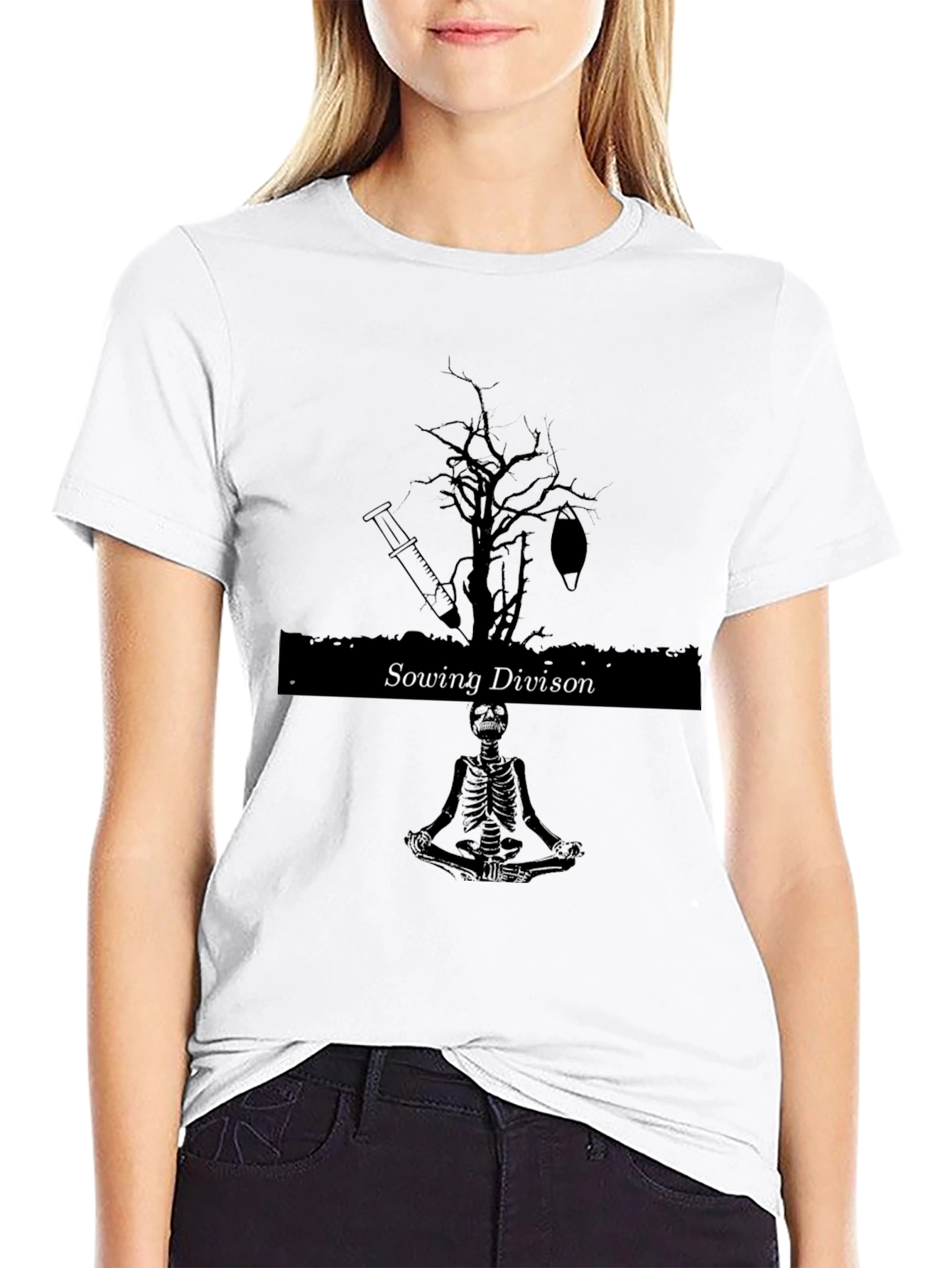 Sowing Divison Graphic Tee - Dark Humor