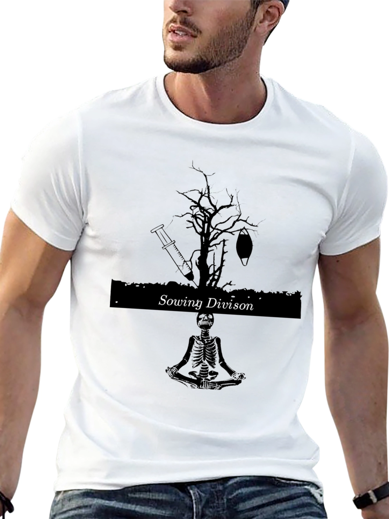Sowing Divison Graphic Tee - Dark Humor