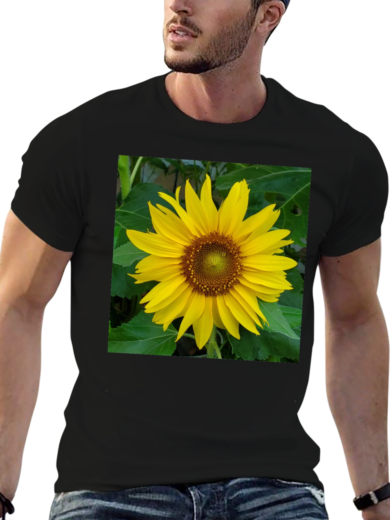 Sunflower Graphic Tee - Black Casual Shirt