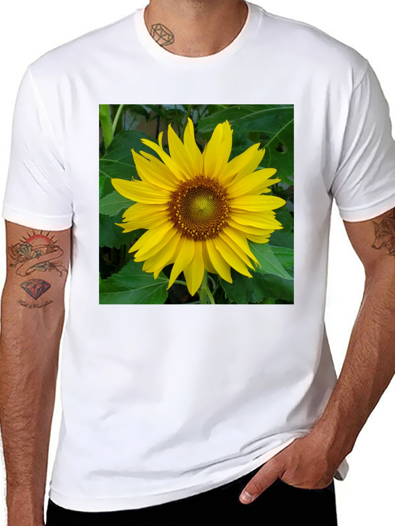 Sunflower Graphic Tee - Black Casual Shirt