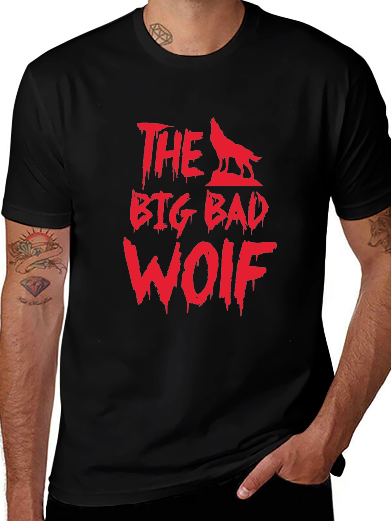 The Big Bad Wolf Graphic Tee - Black T-Shirt