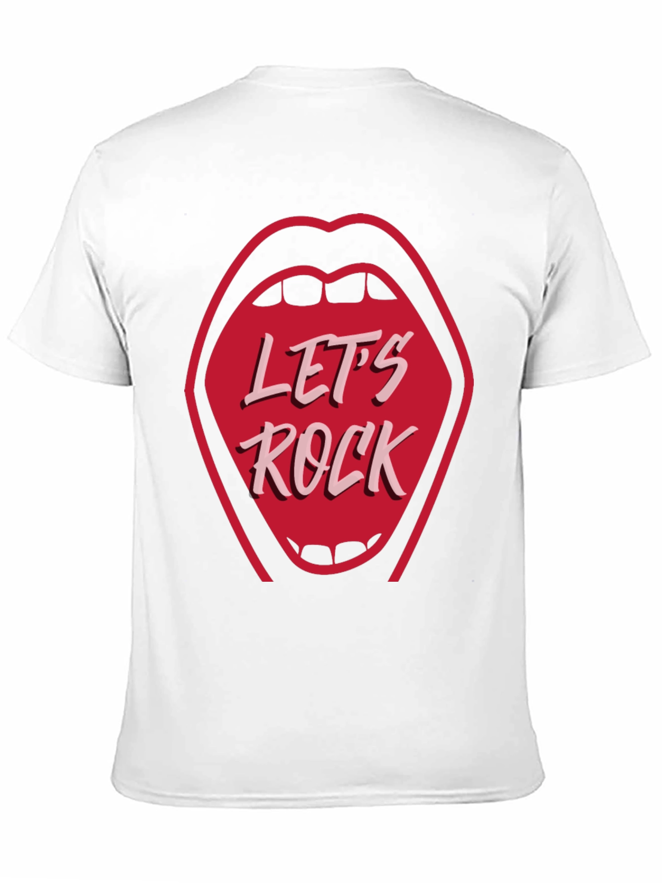 Lets Rock Graphic Tee - Rock and Roll Style