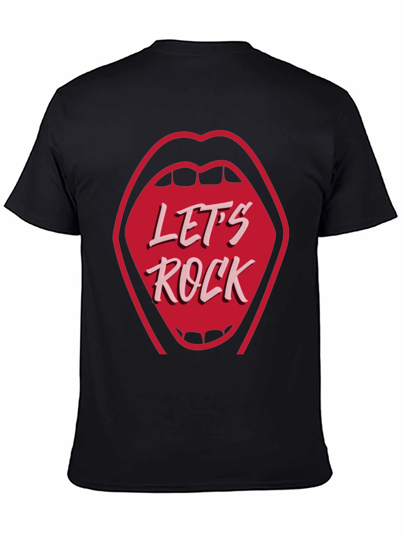 Lets Rock Graphic Tee - Rock and Roll Style