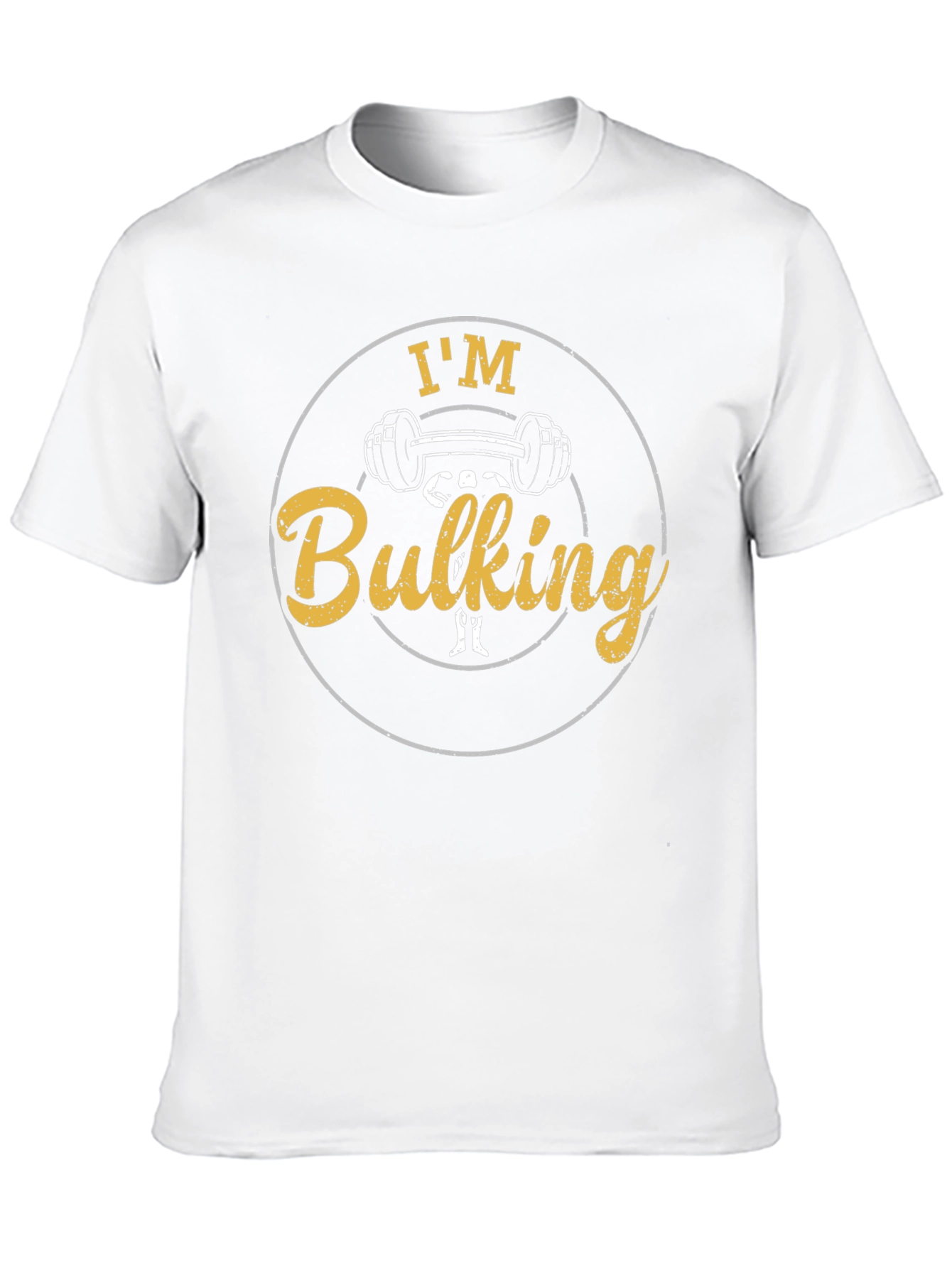 Im Bulking Black T-Shirt Fitness Gym Workout