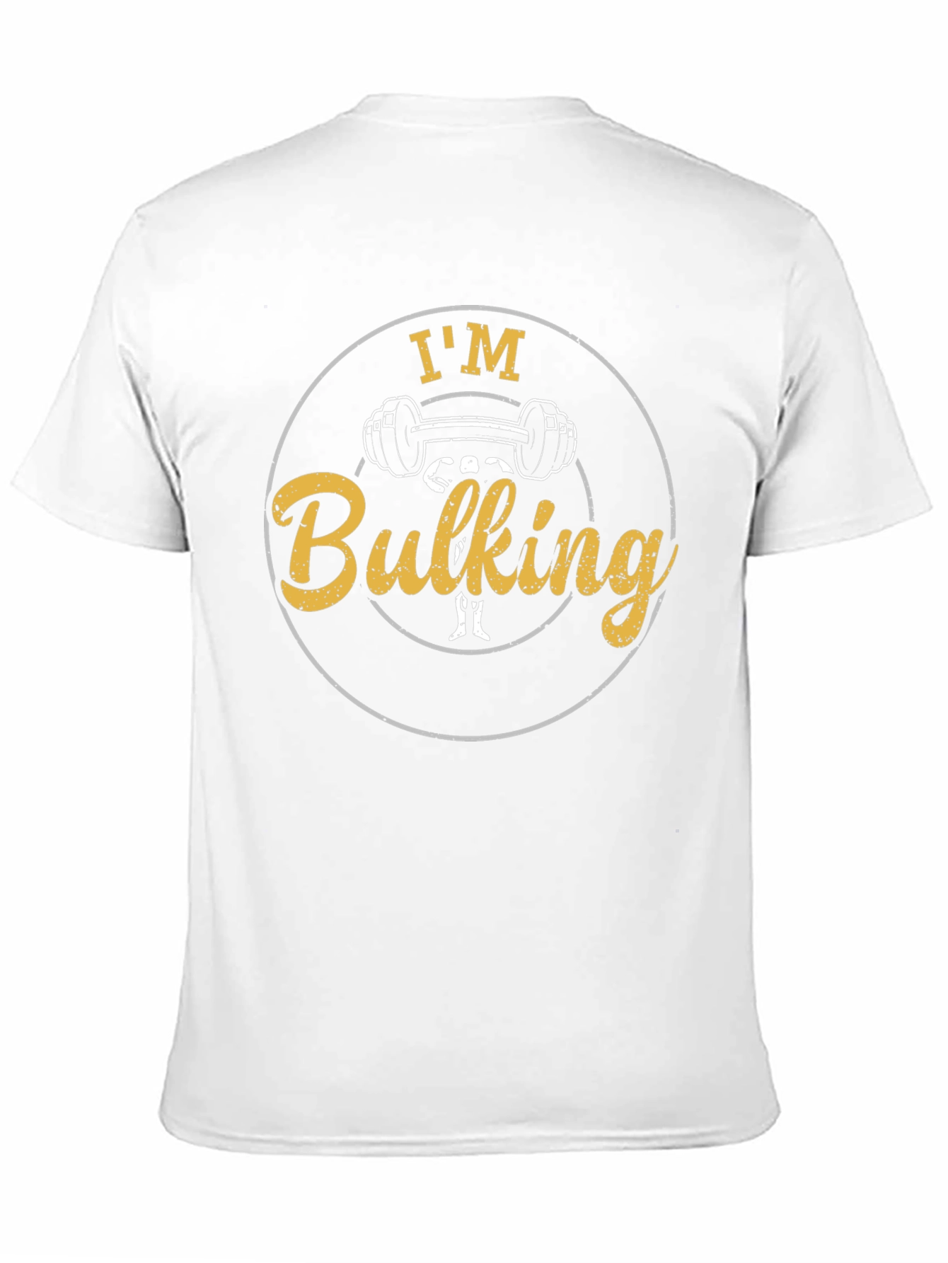 Im Bulking Black T-Shirt Fitness Gym Workout
